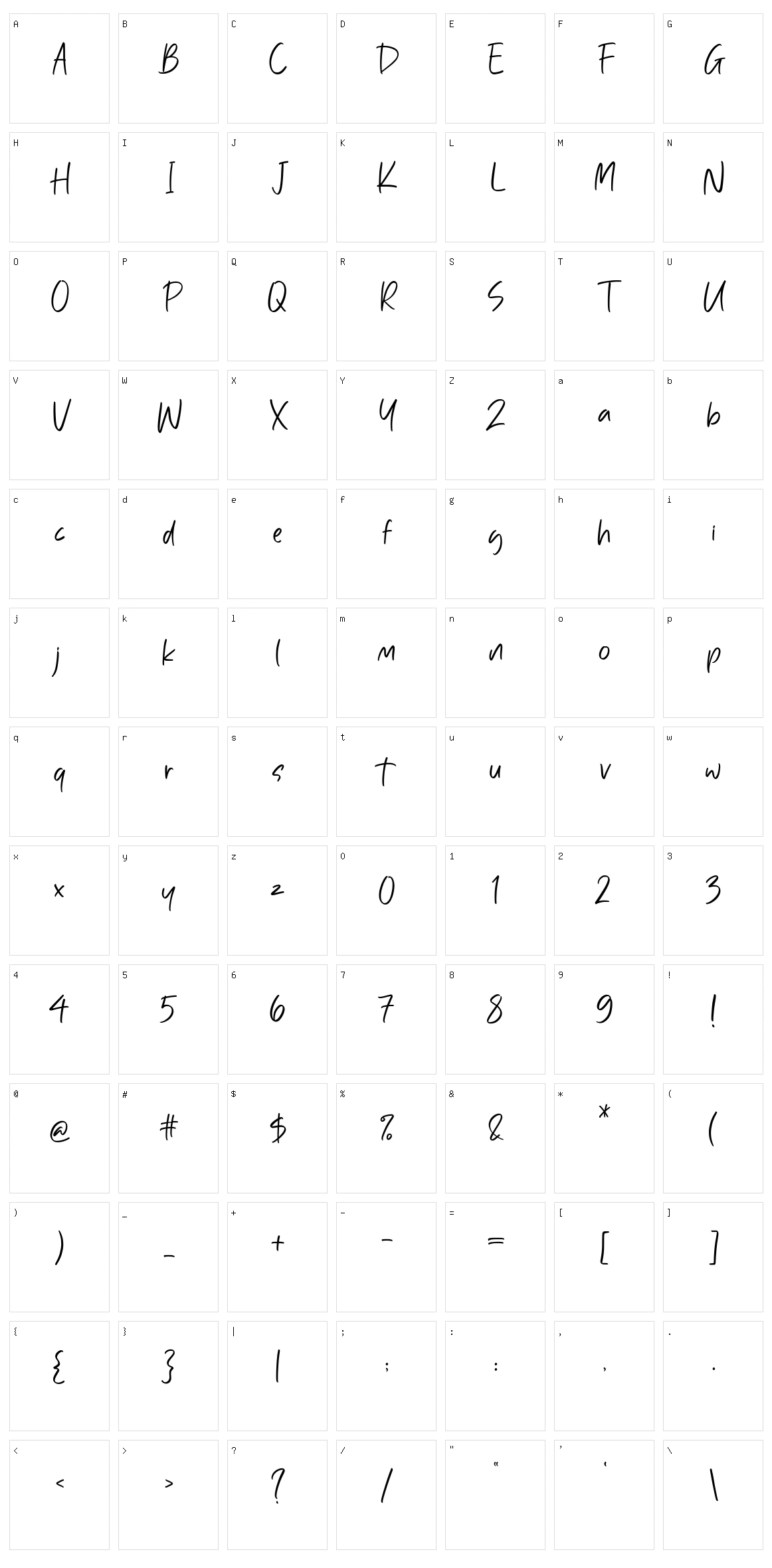 Uptown Berlin Character Set