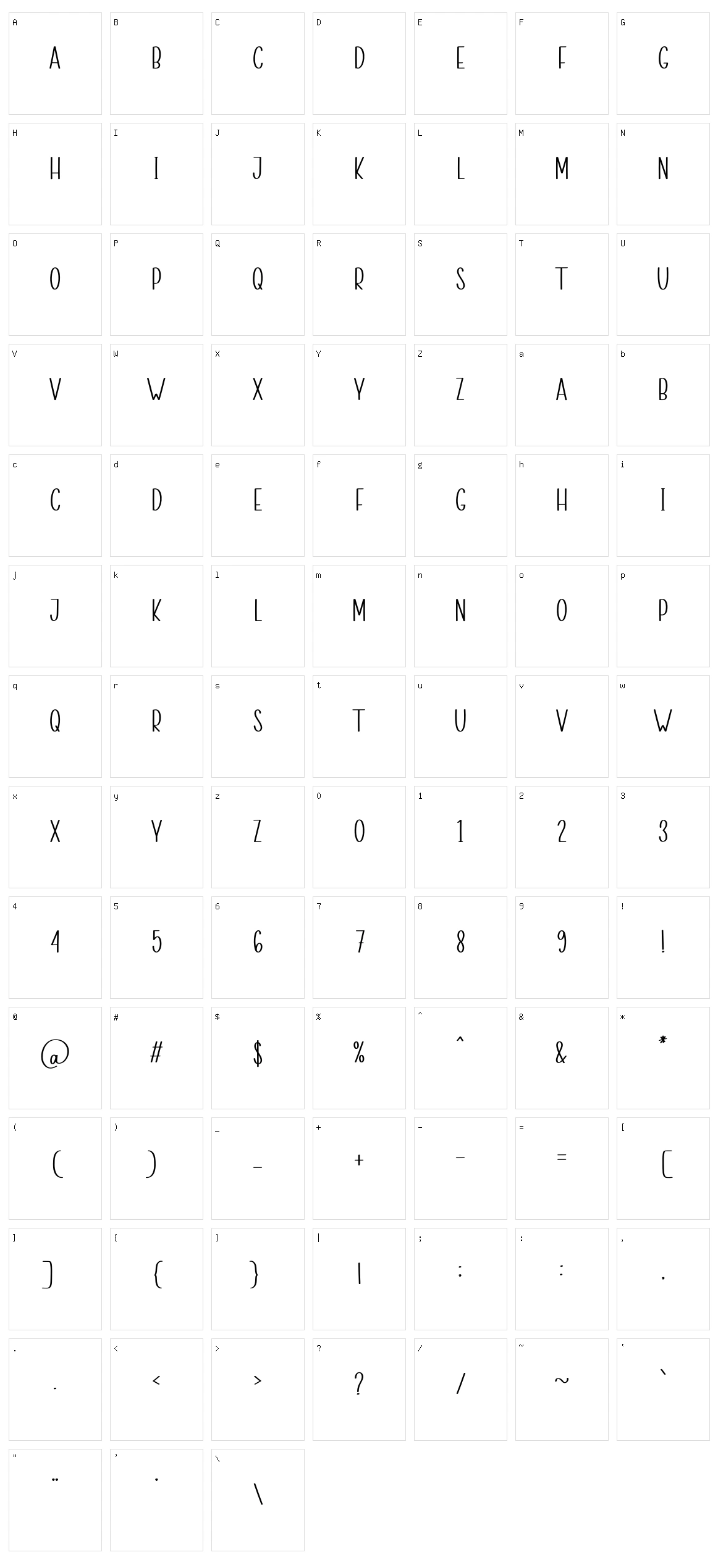 Valentine History Character Set