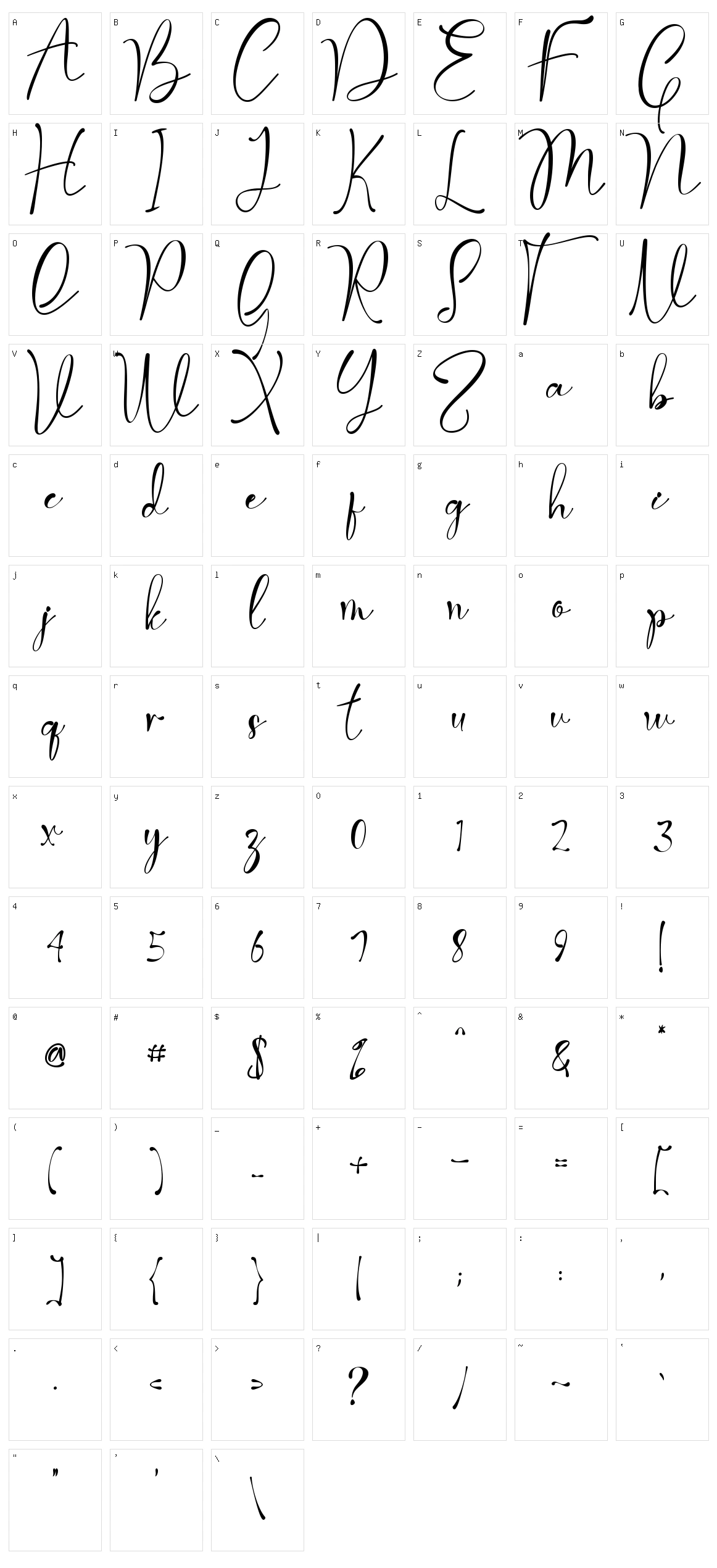 Valentine Moon Character Set