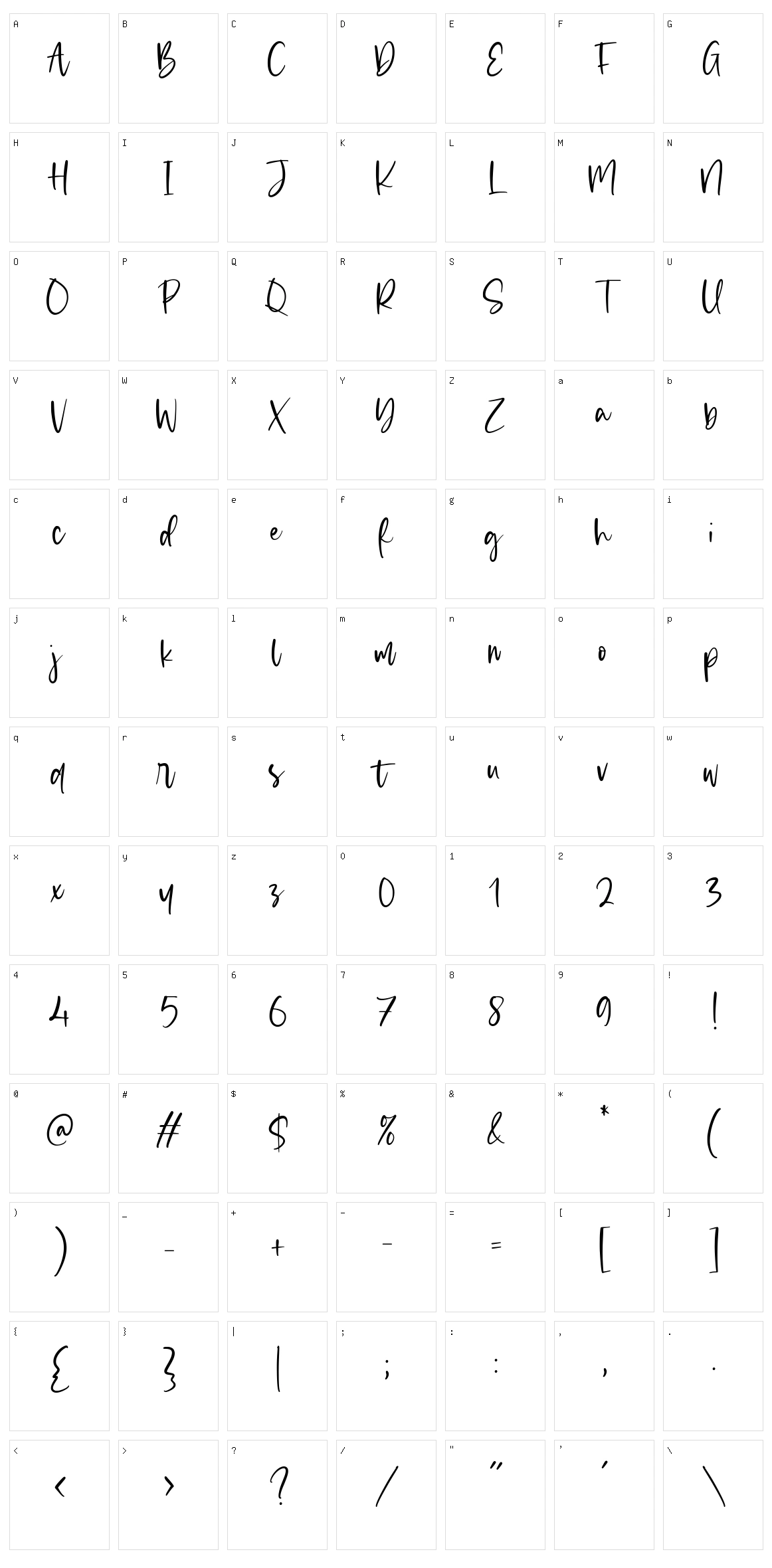 Violet Twinkle Character Set