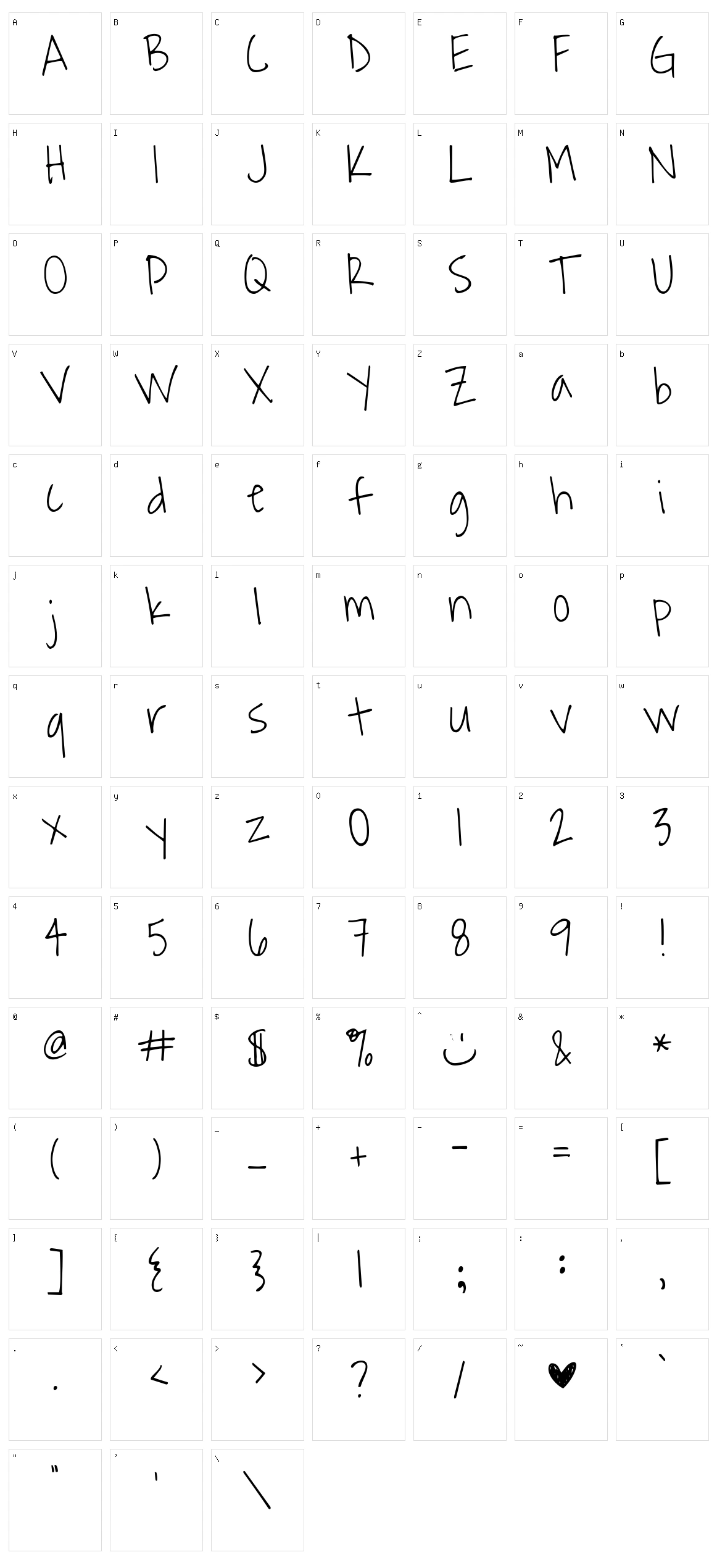 Waiting for the Sunrise Character Set