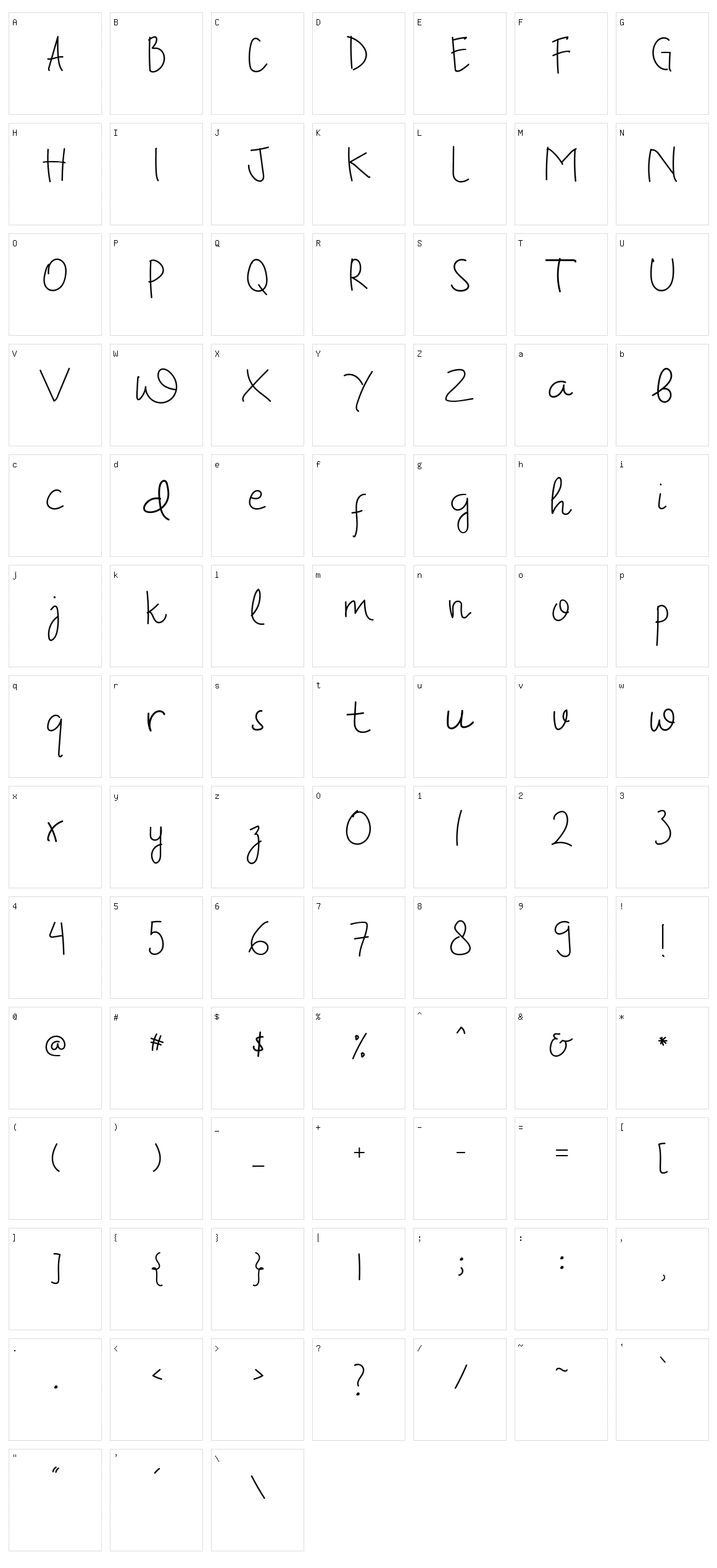 Way Back Home Character Set