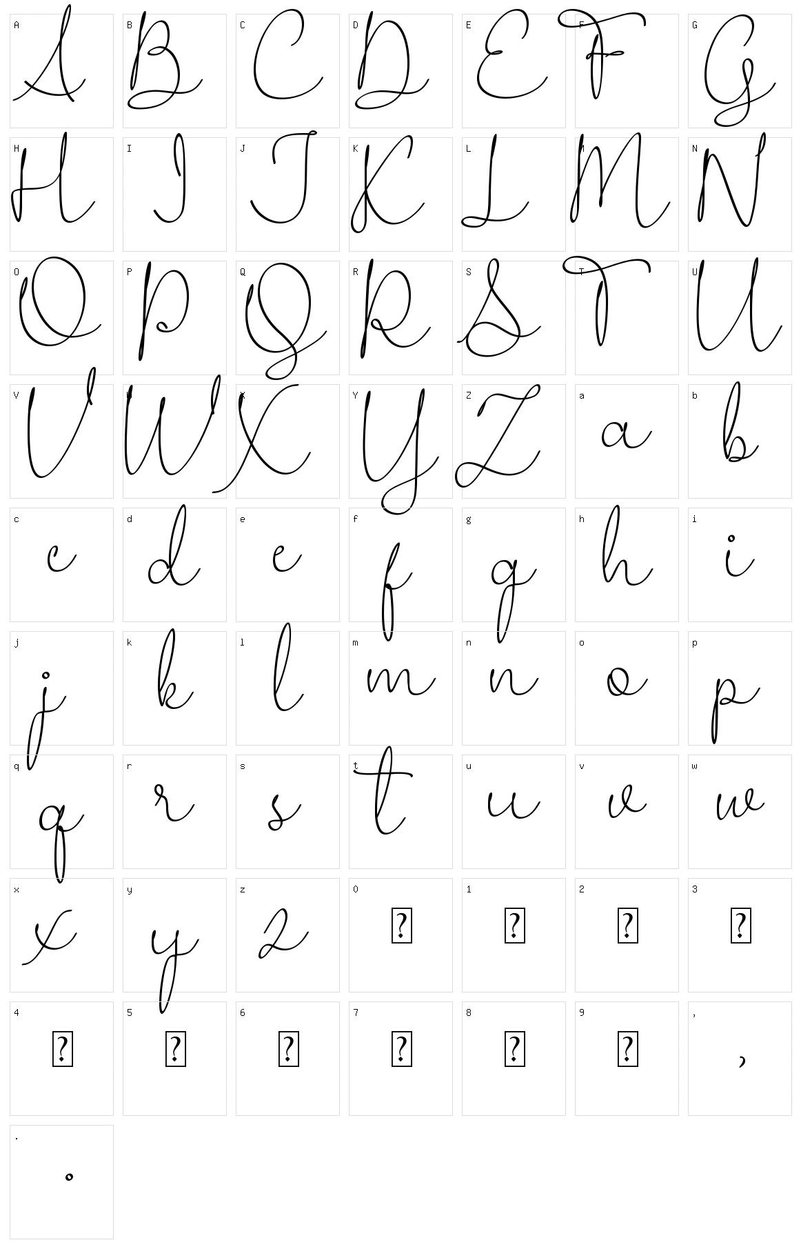 Wedding Ampersand Character Set