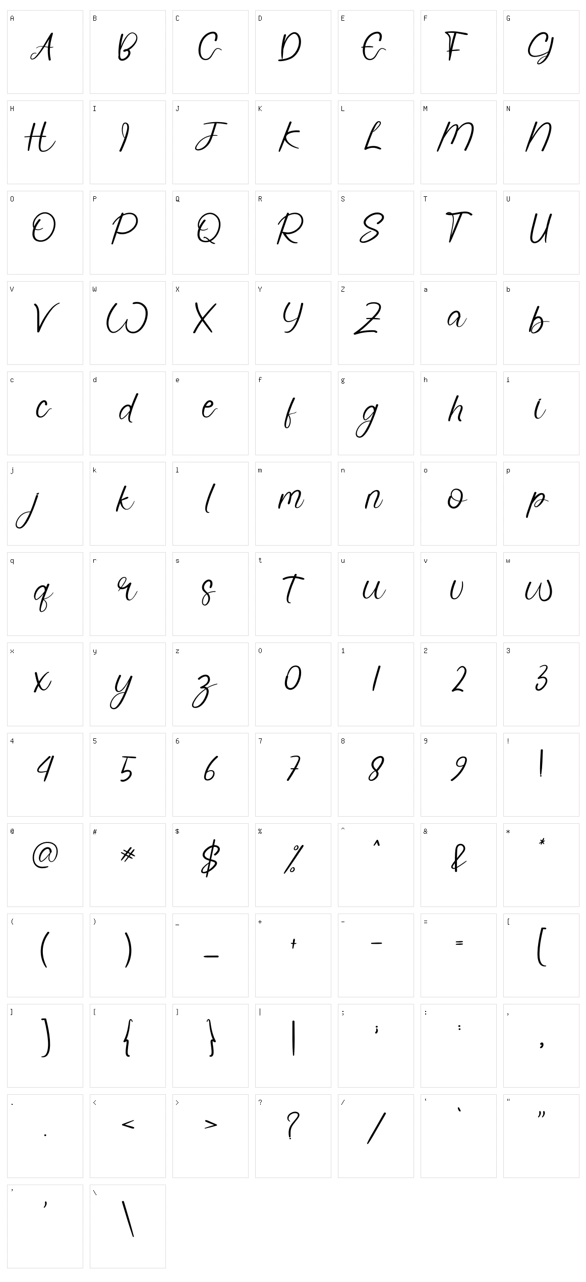 Welcome Character Set