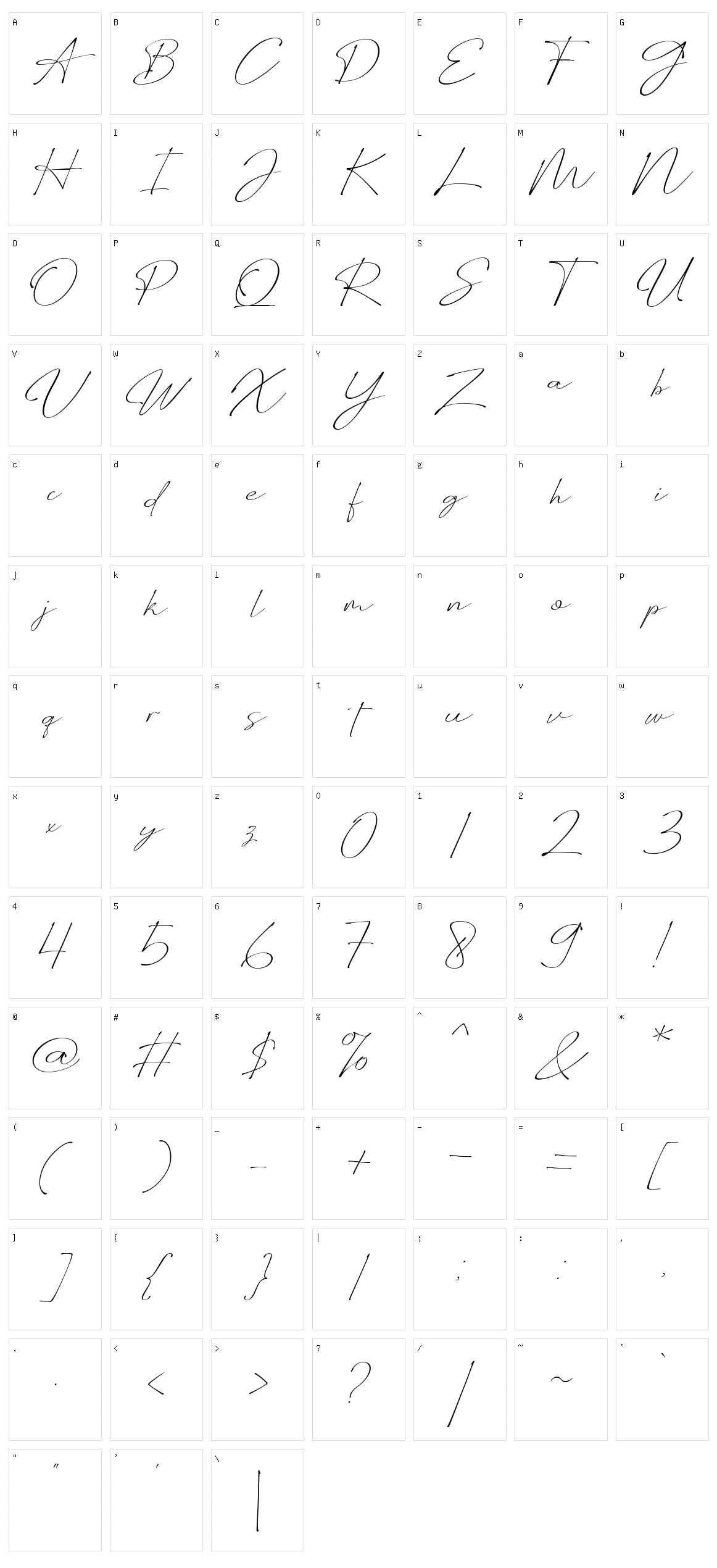 Wellyon Character Set