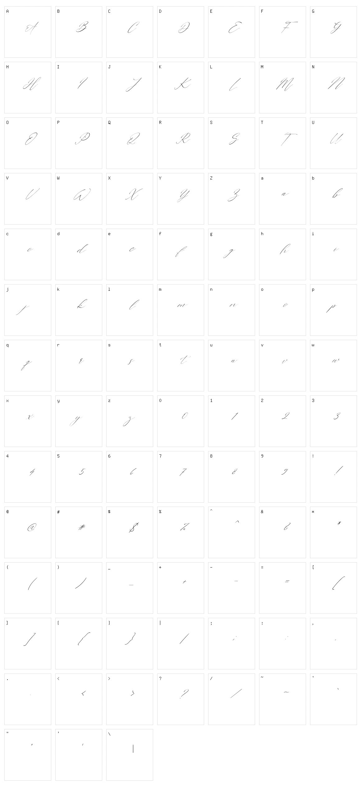 Westie Ametta Character Set