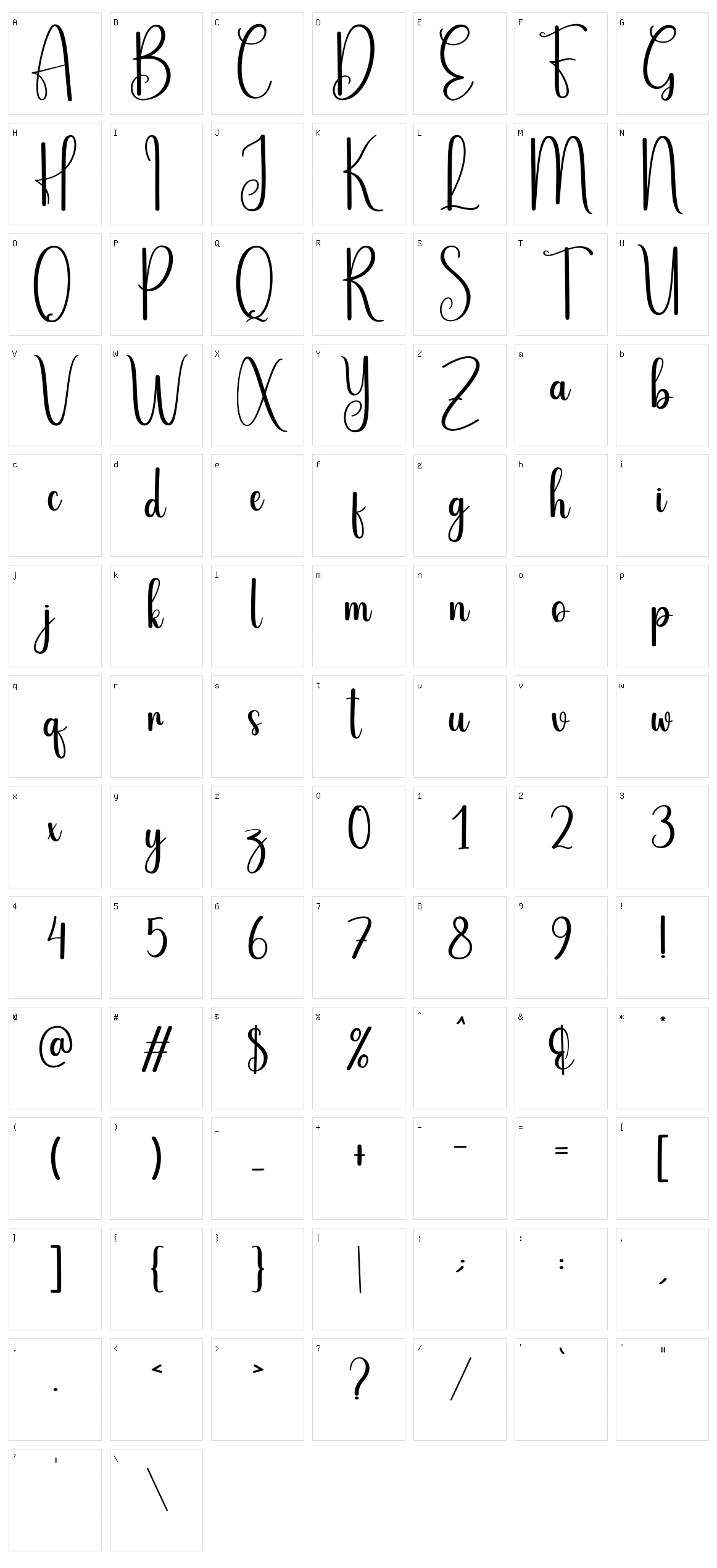 Wind Breeze Character Set