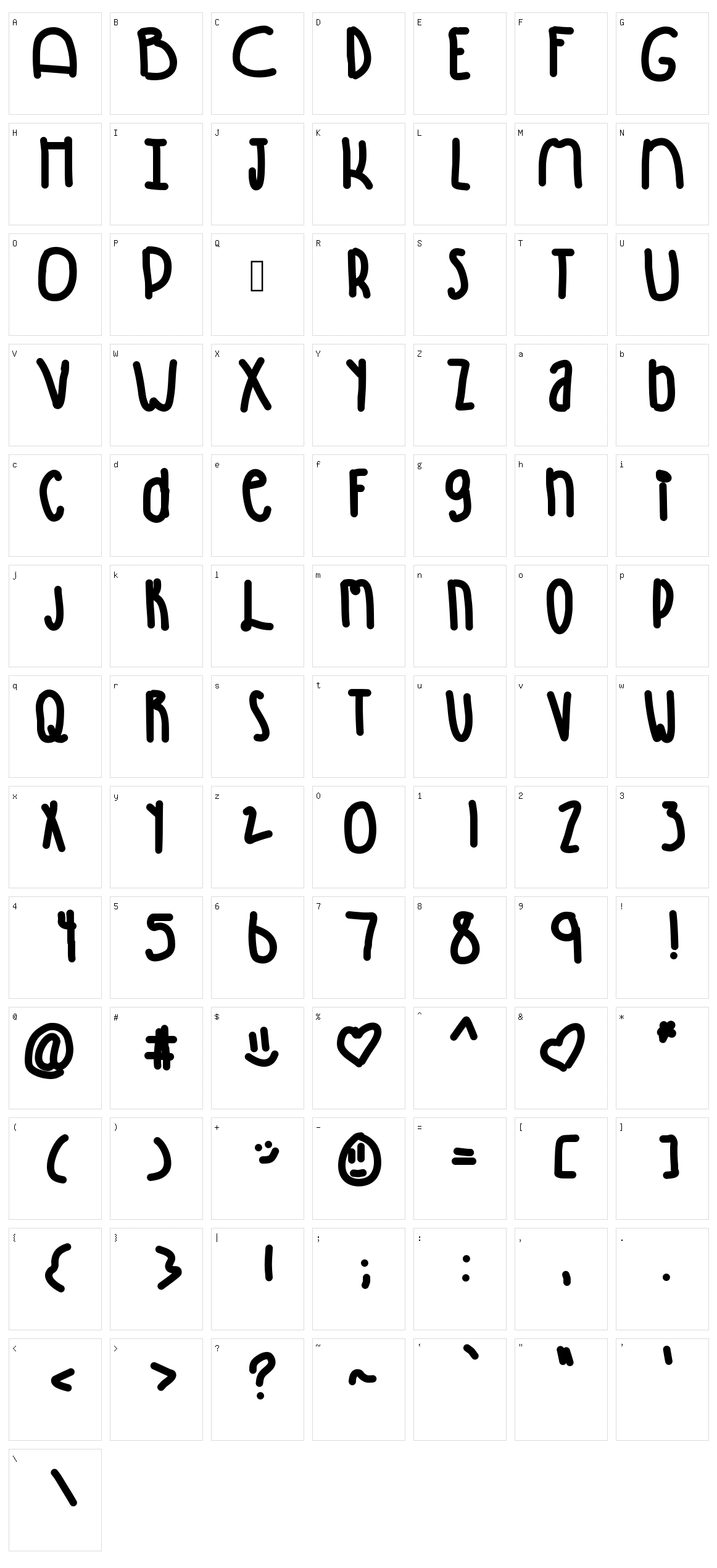 Winning Character Set