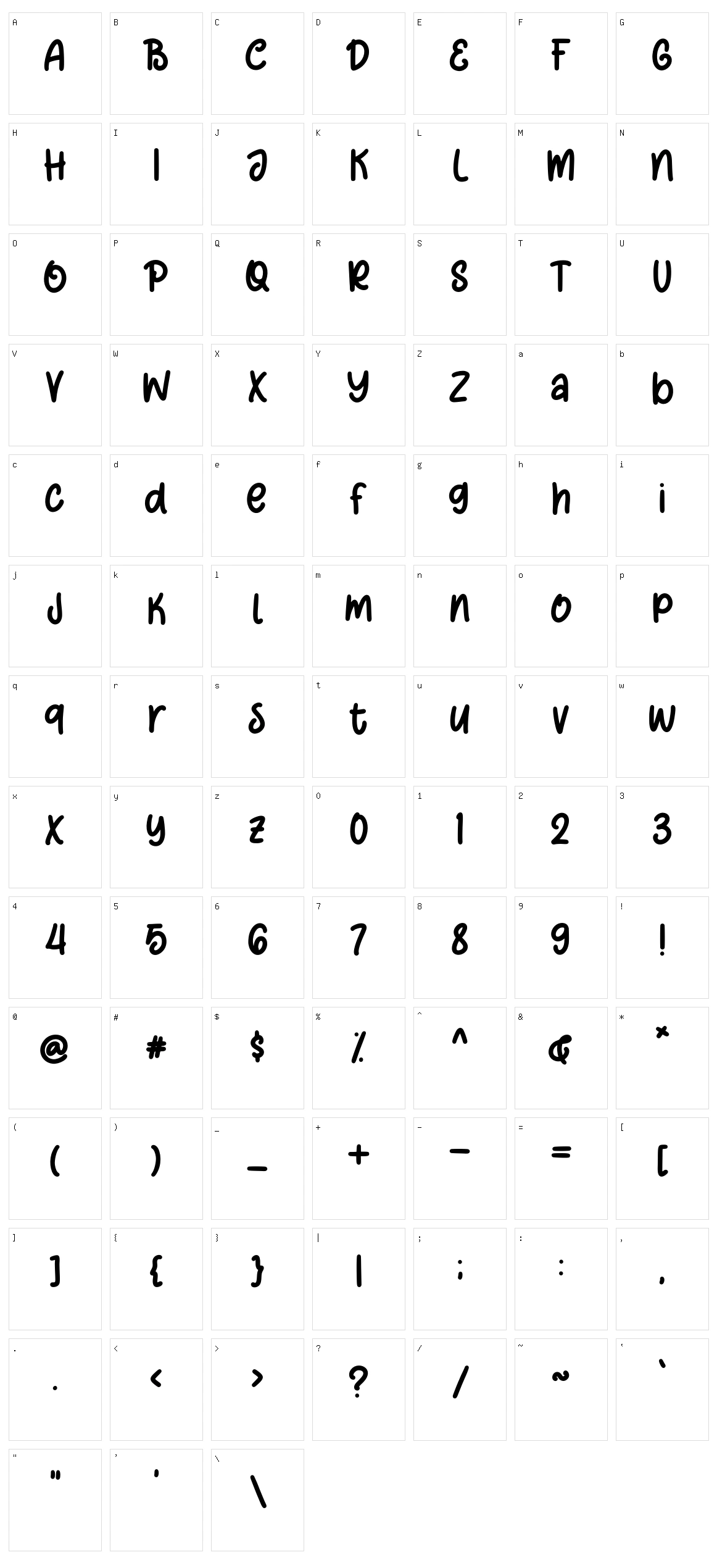 Winter Memories Character Set