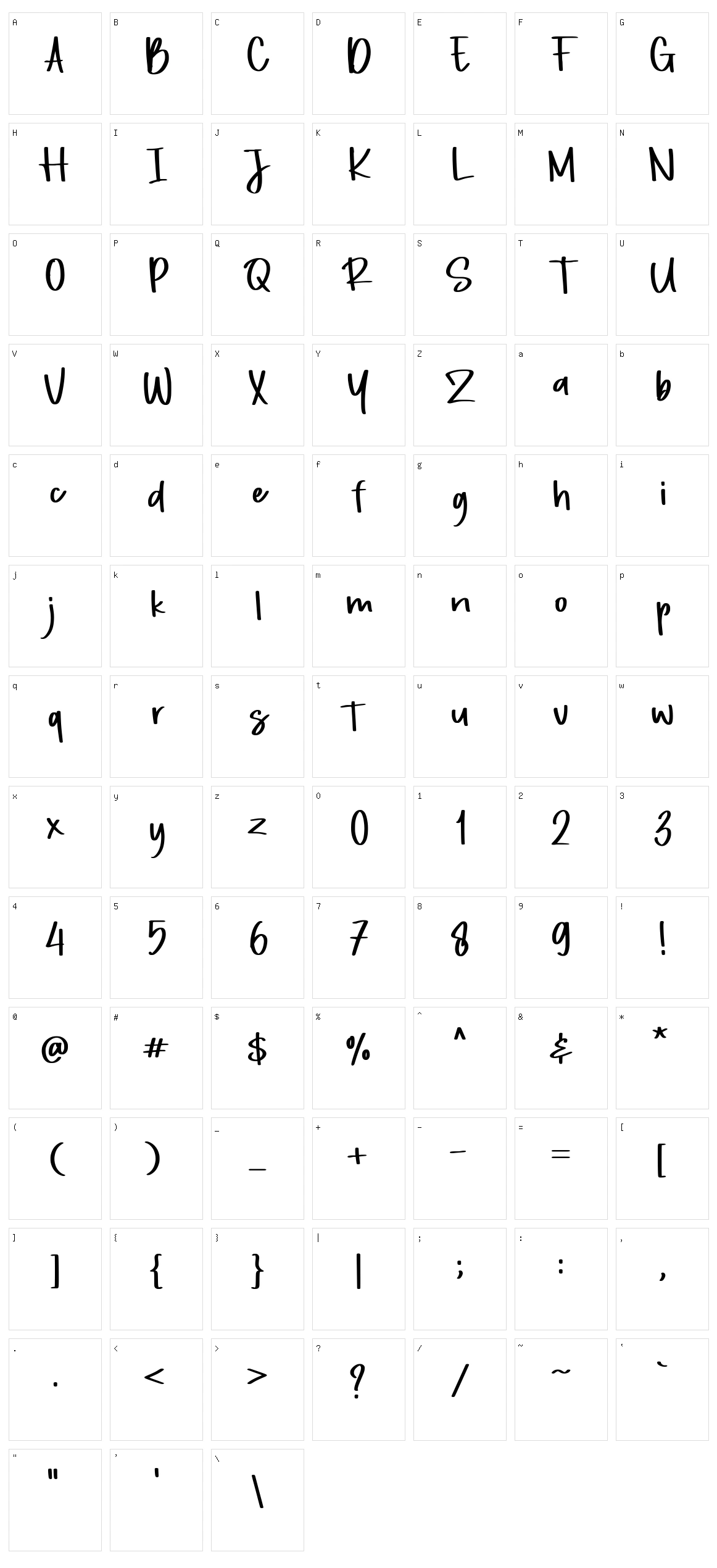 Wishbone Tea Character Set