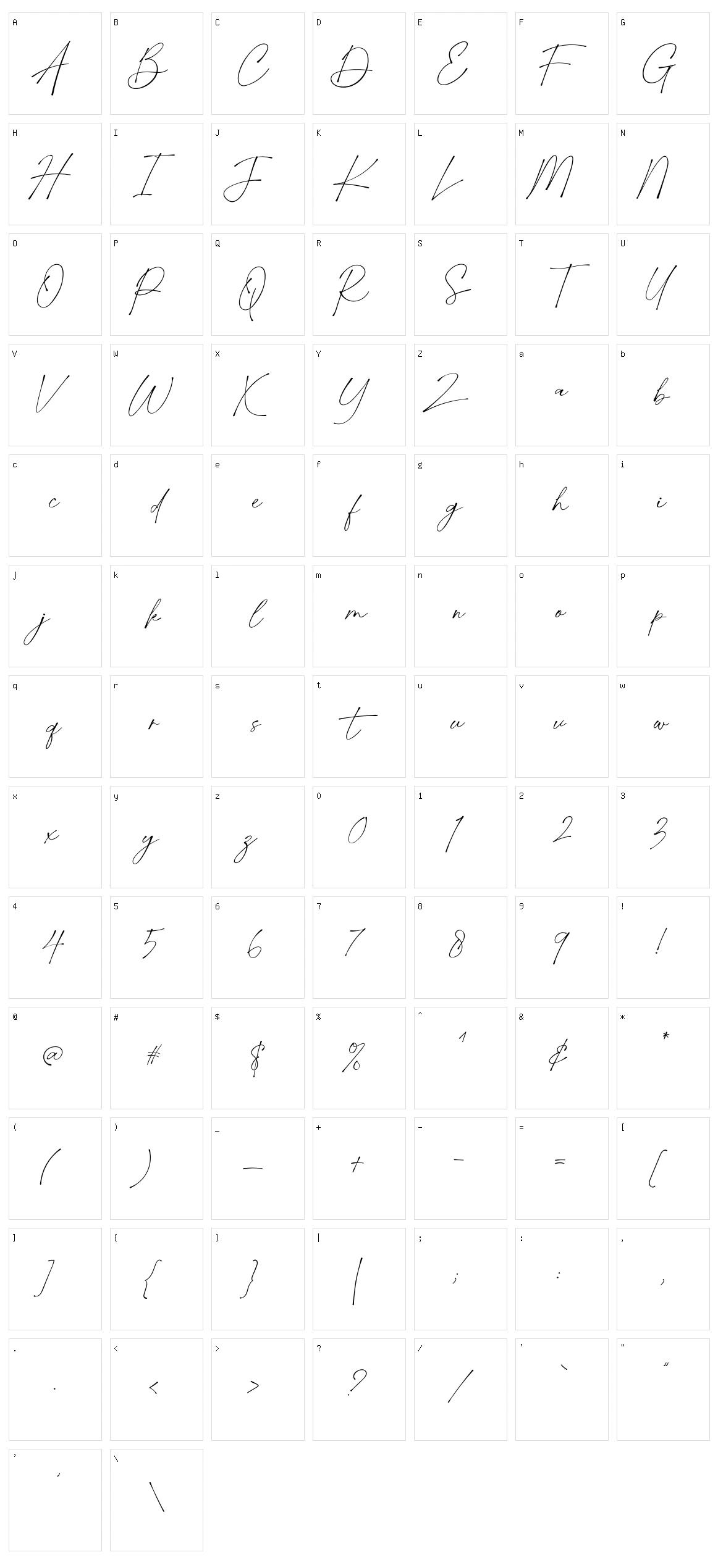 Wonderful Character Set