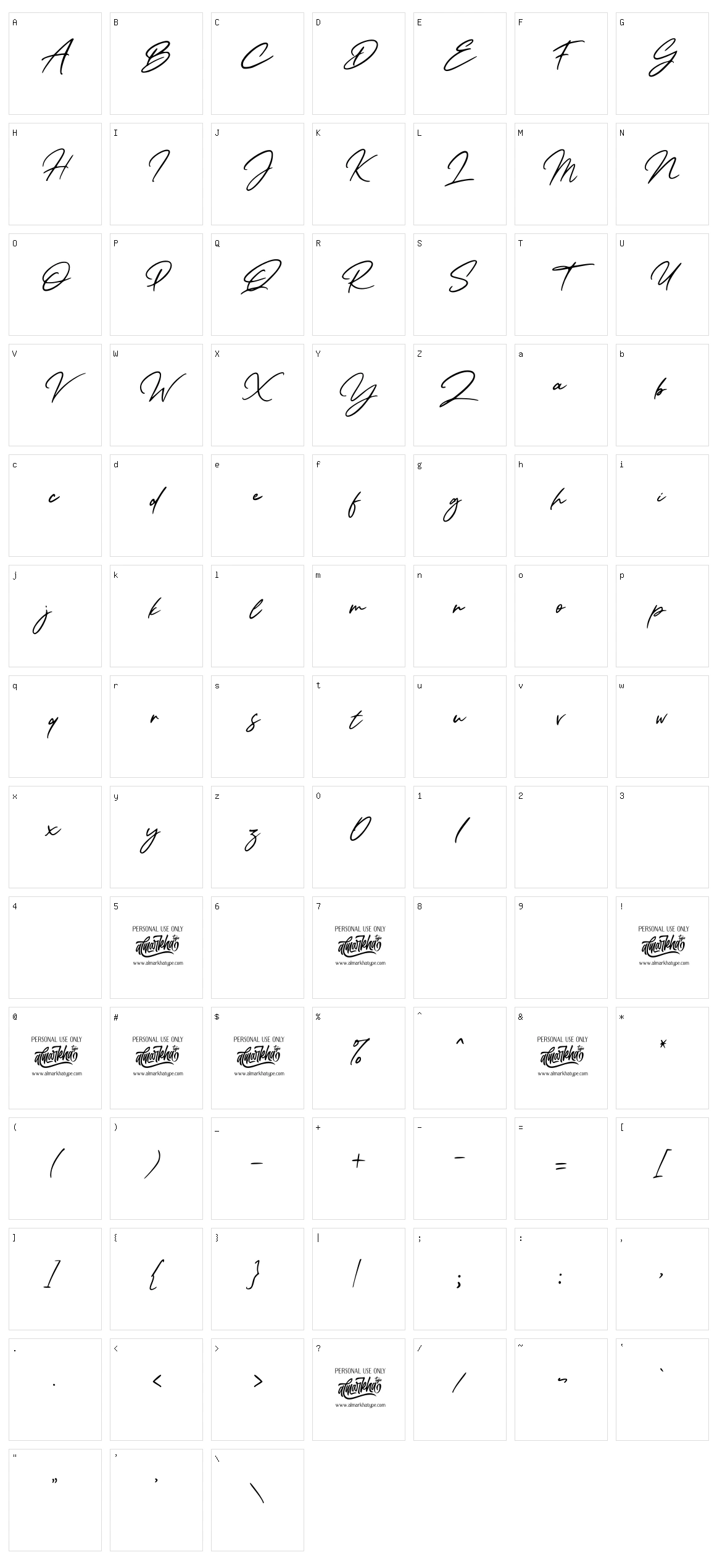 Wonderful Sunset Character Set