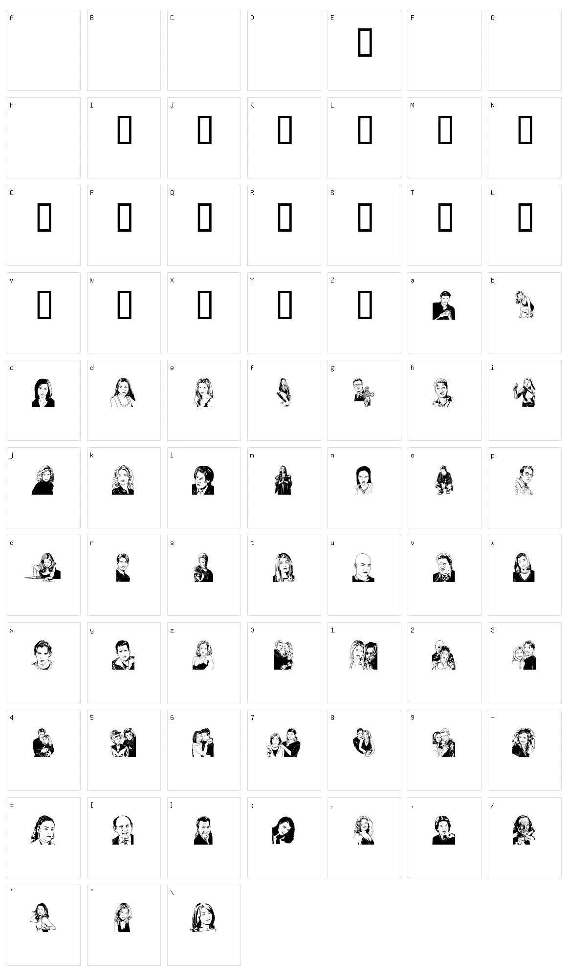 Sunnydale Character Set