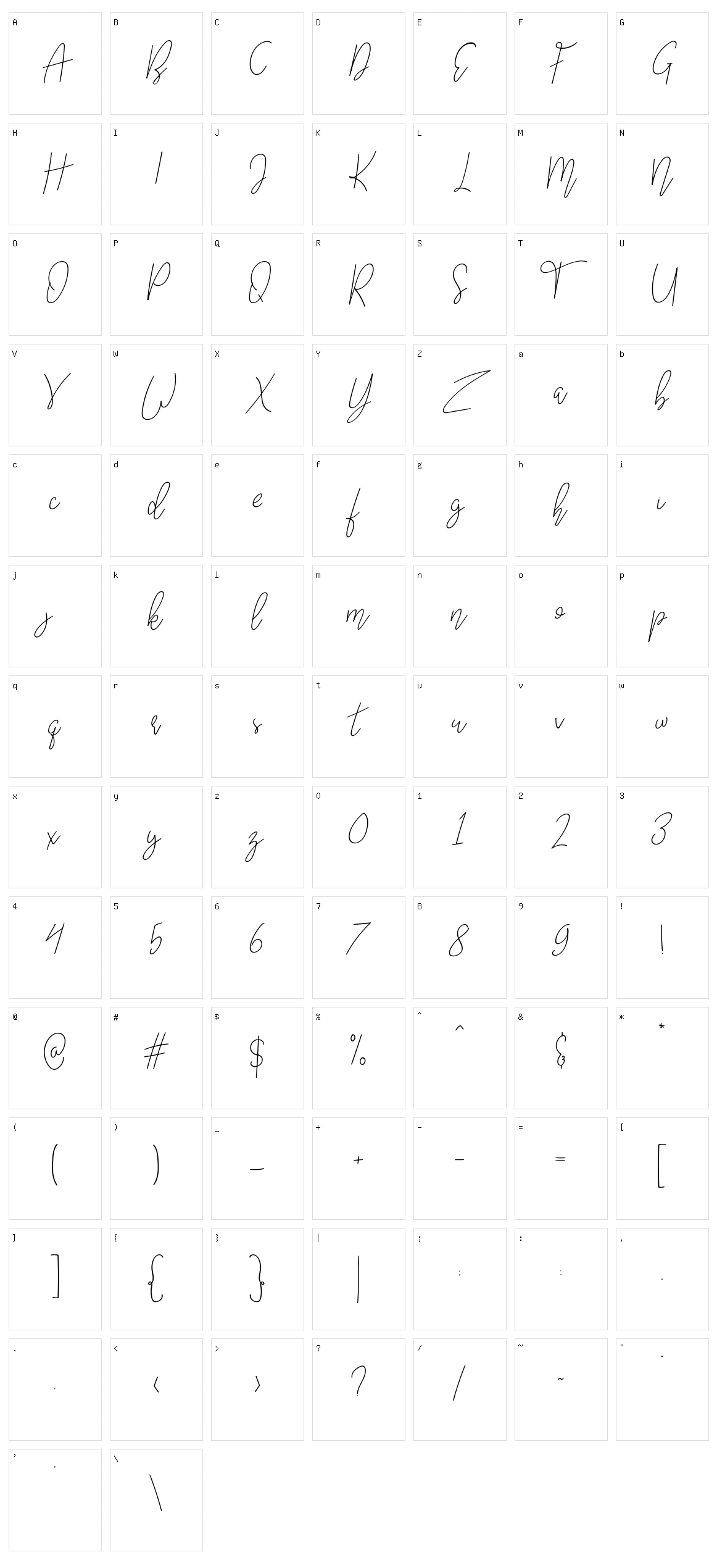 Worst Letters Character Set