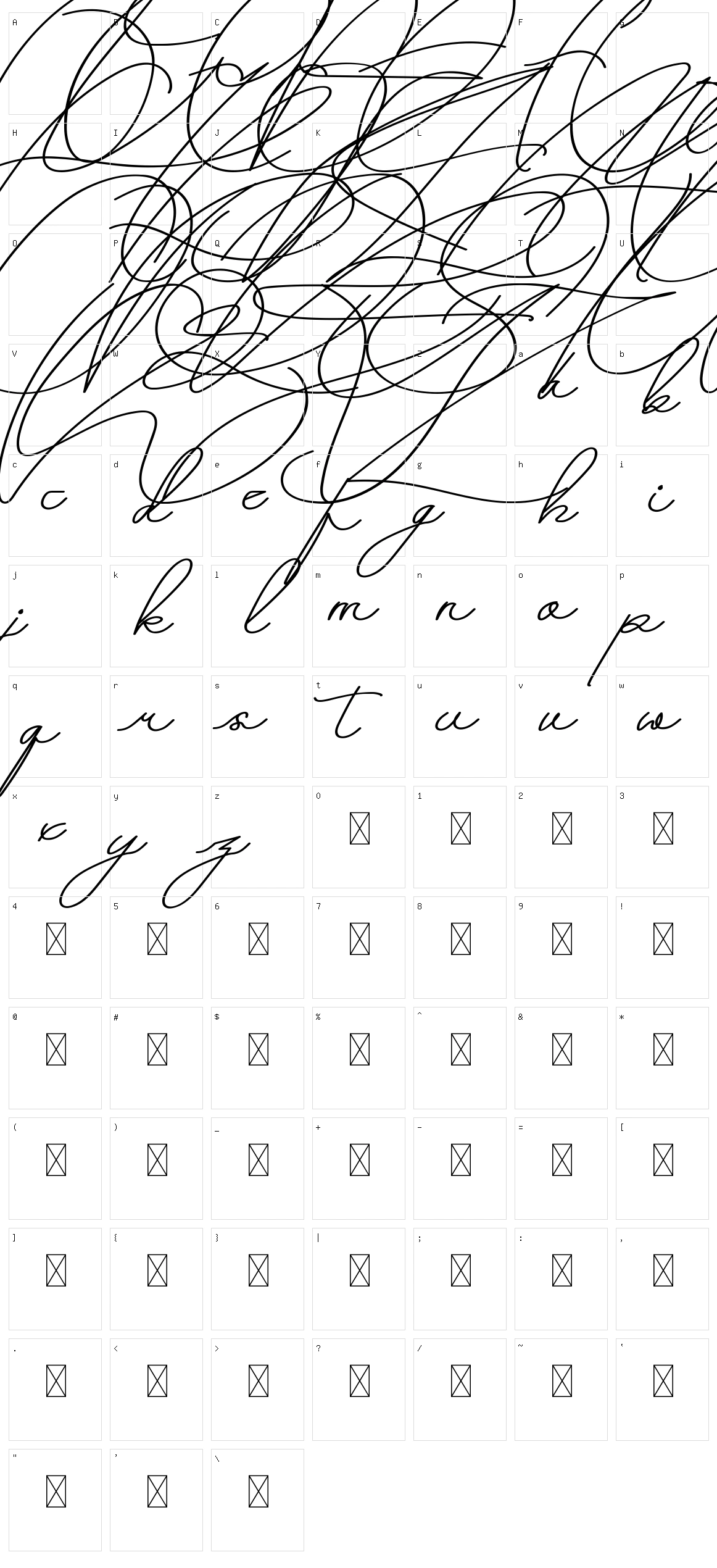 Wulandari Character Set