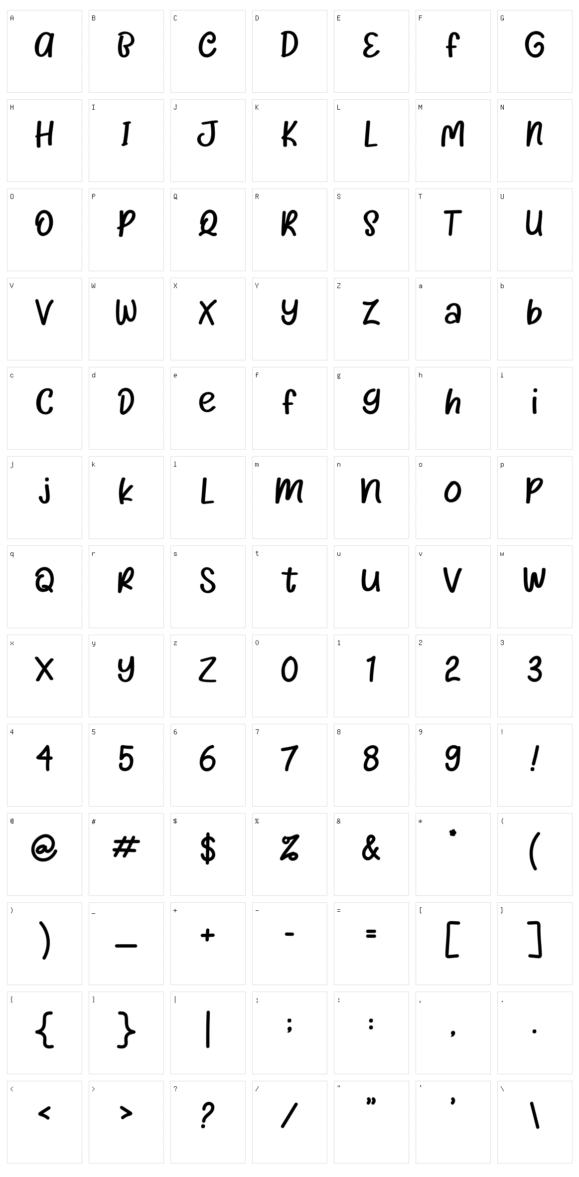 Yello Lemon Character Set