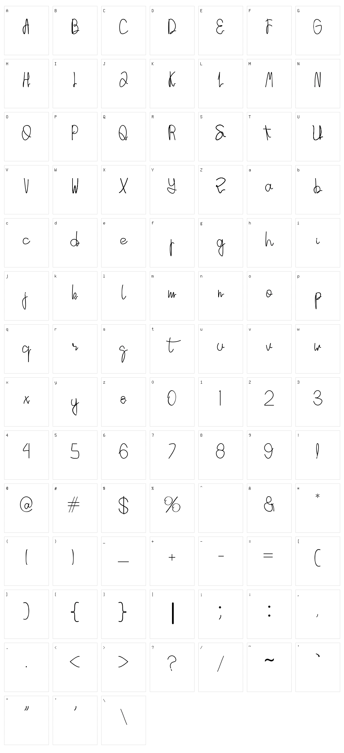 Yellow Cat Character Set