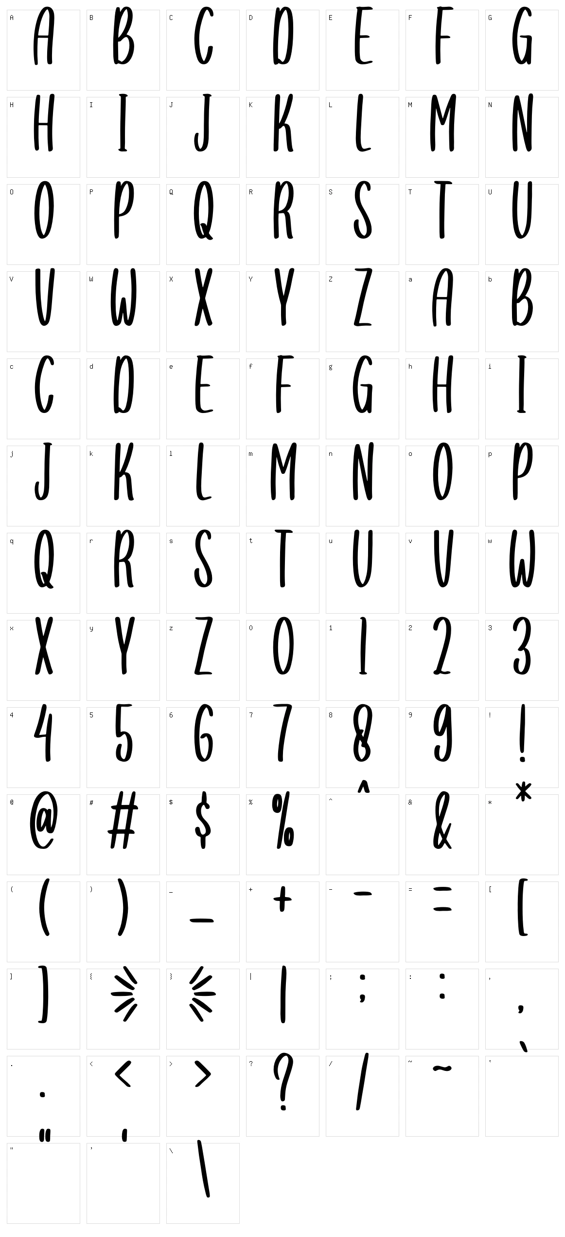 You Are My Everythink Display Character Set