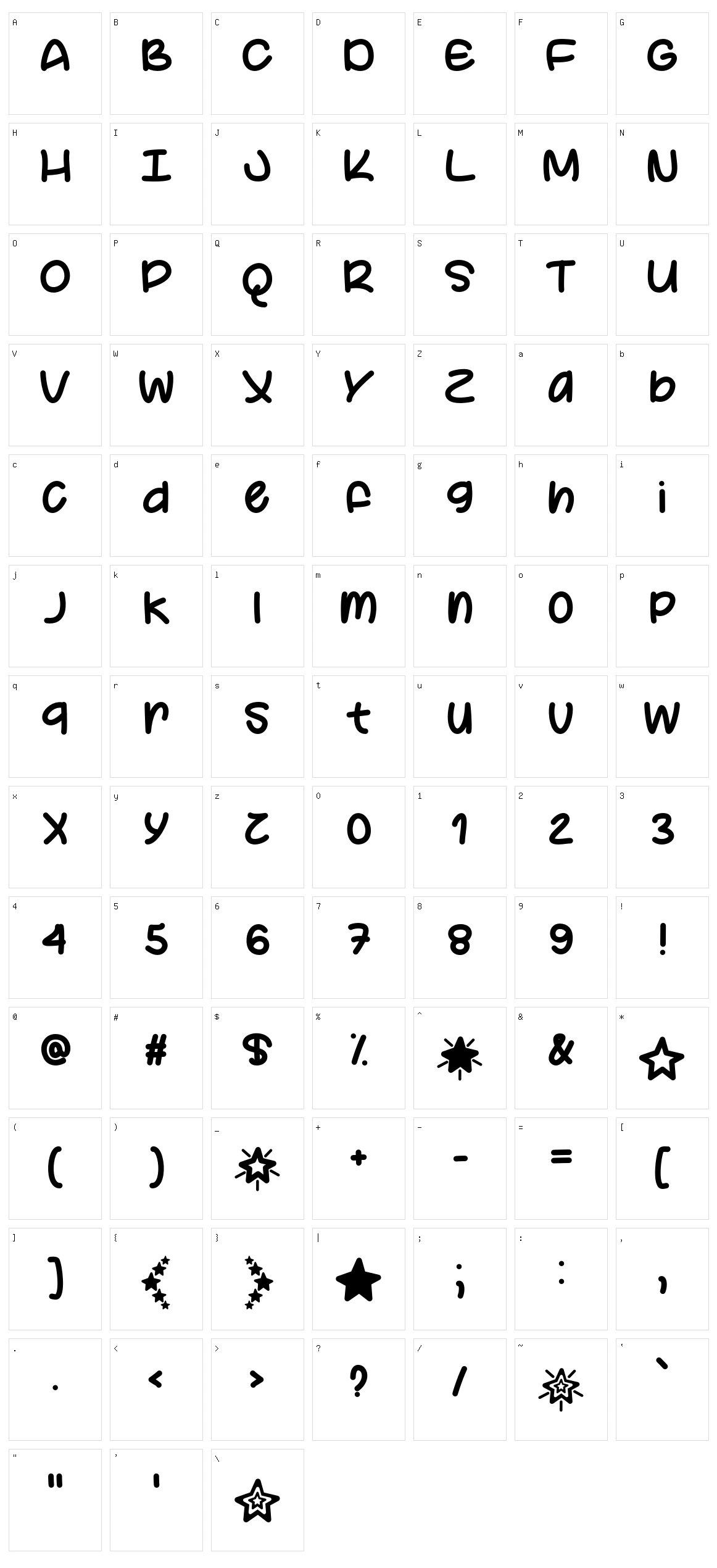 Your Star Character Set