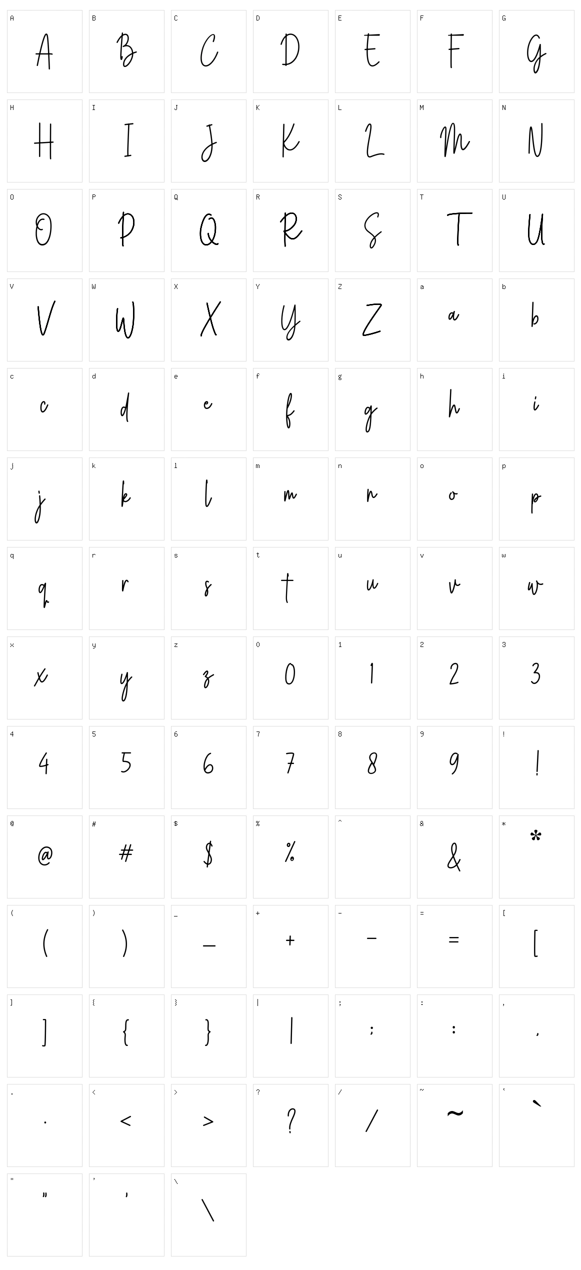 Youth Syndicate Character Set