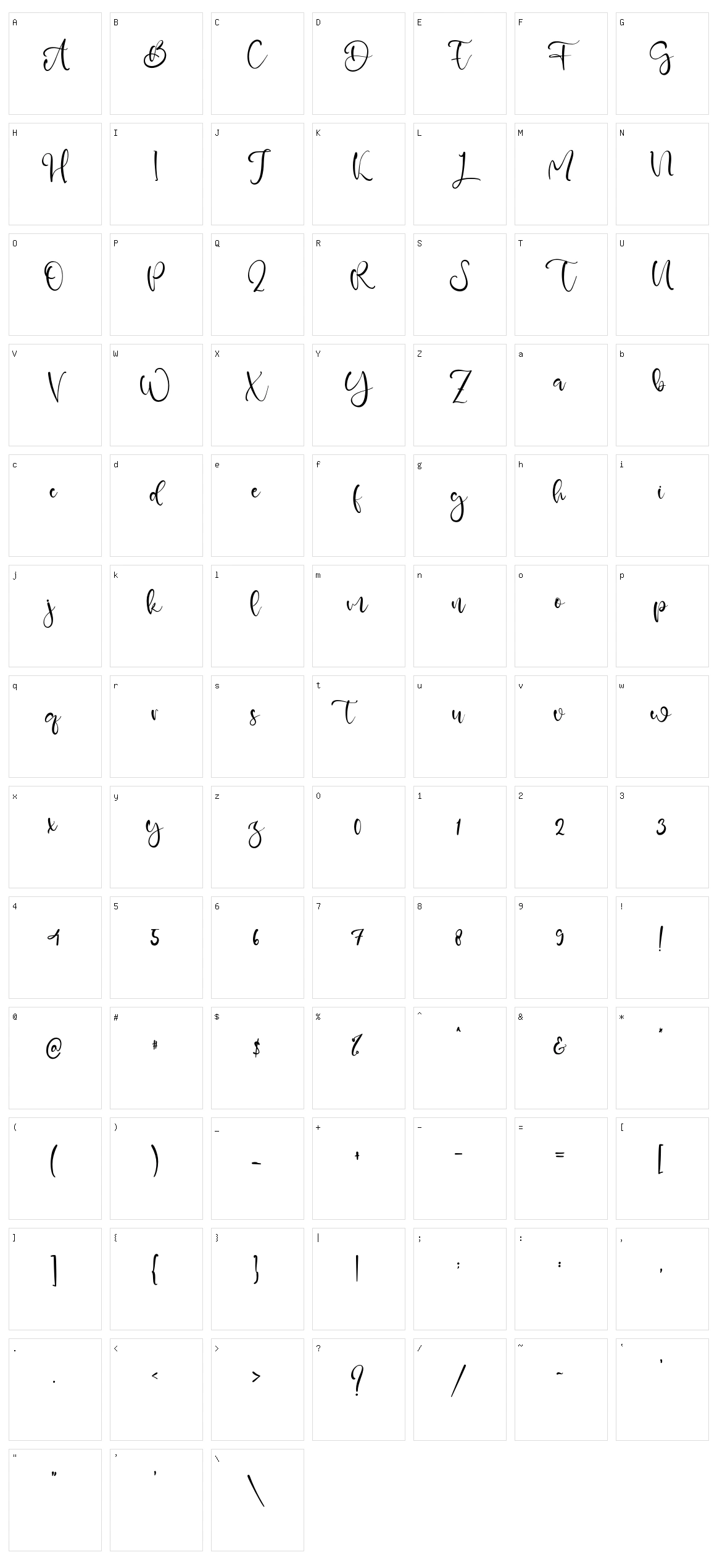 Zahra Lovely Character Set