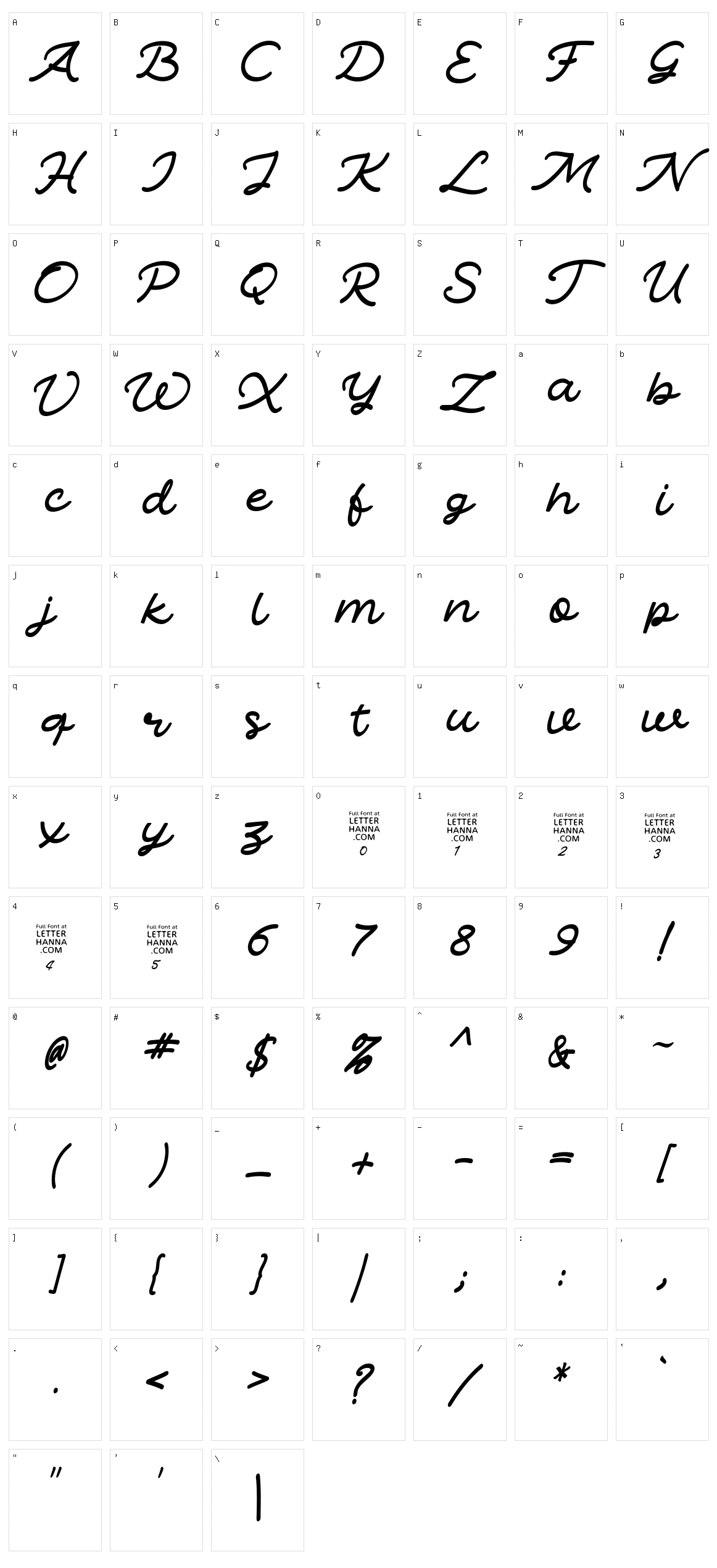 Zara Amorett Character Set