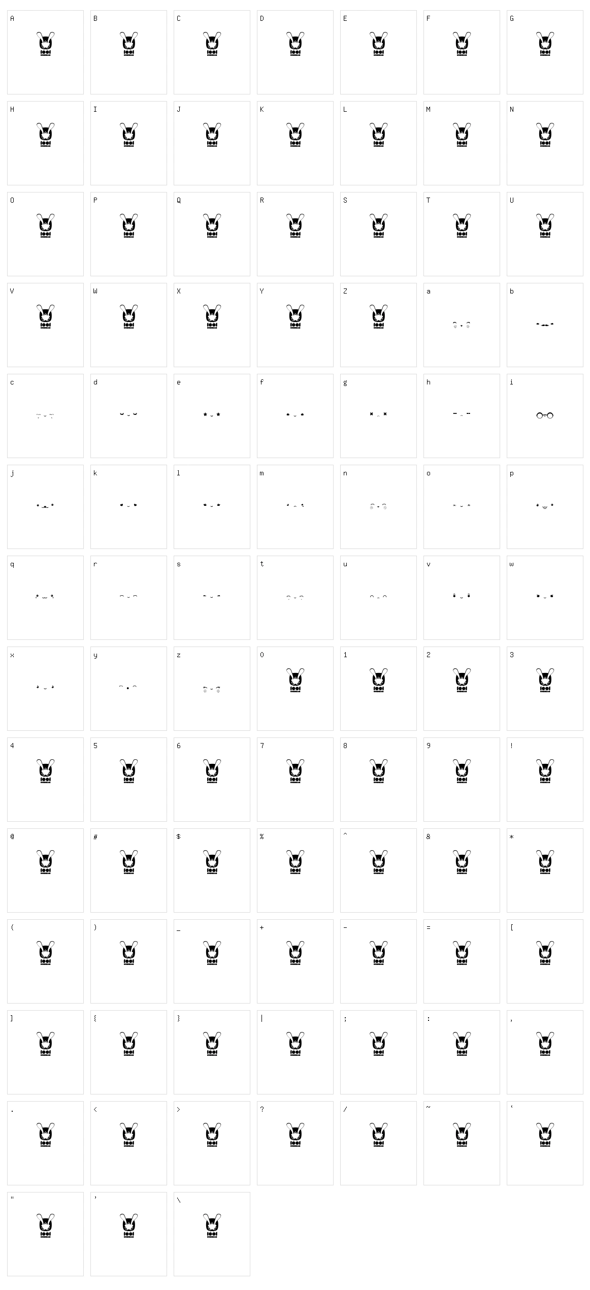 Kawaii eyes Character Set