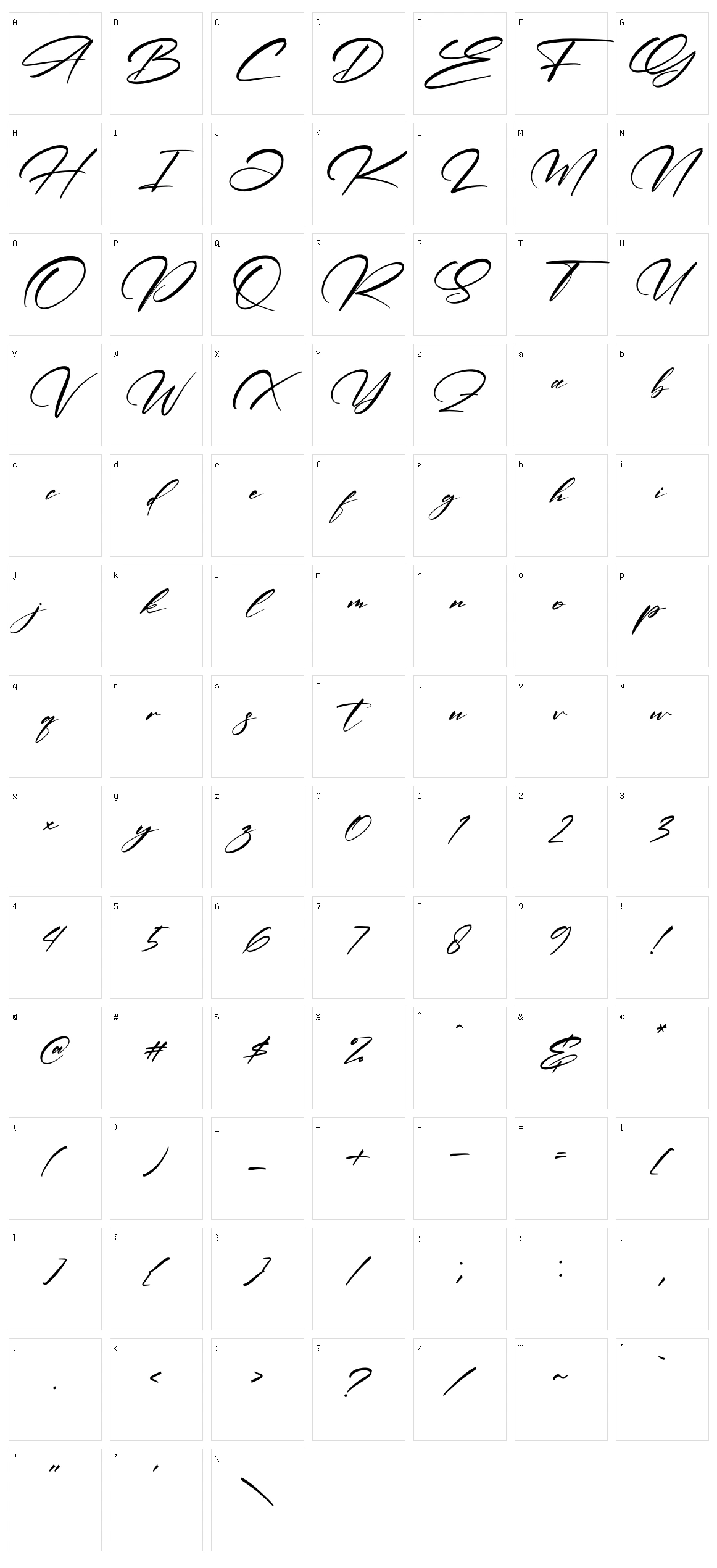 Zebulona Victoria Character Set