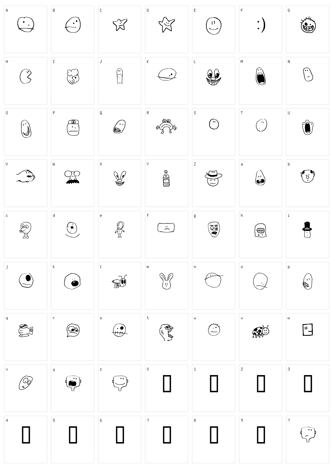 Tombats Smilies Character Set