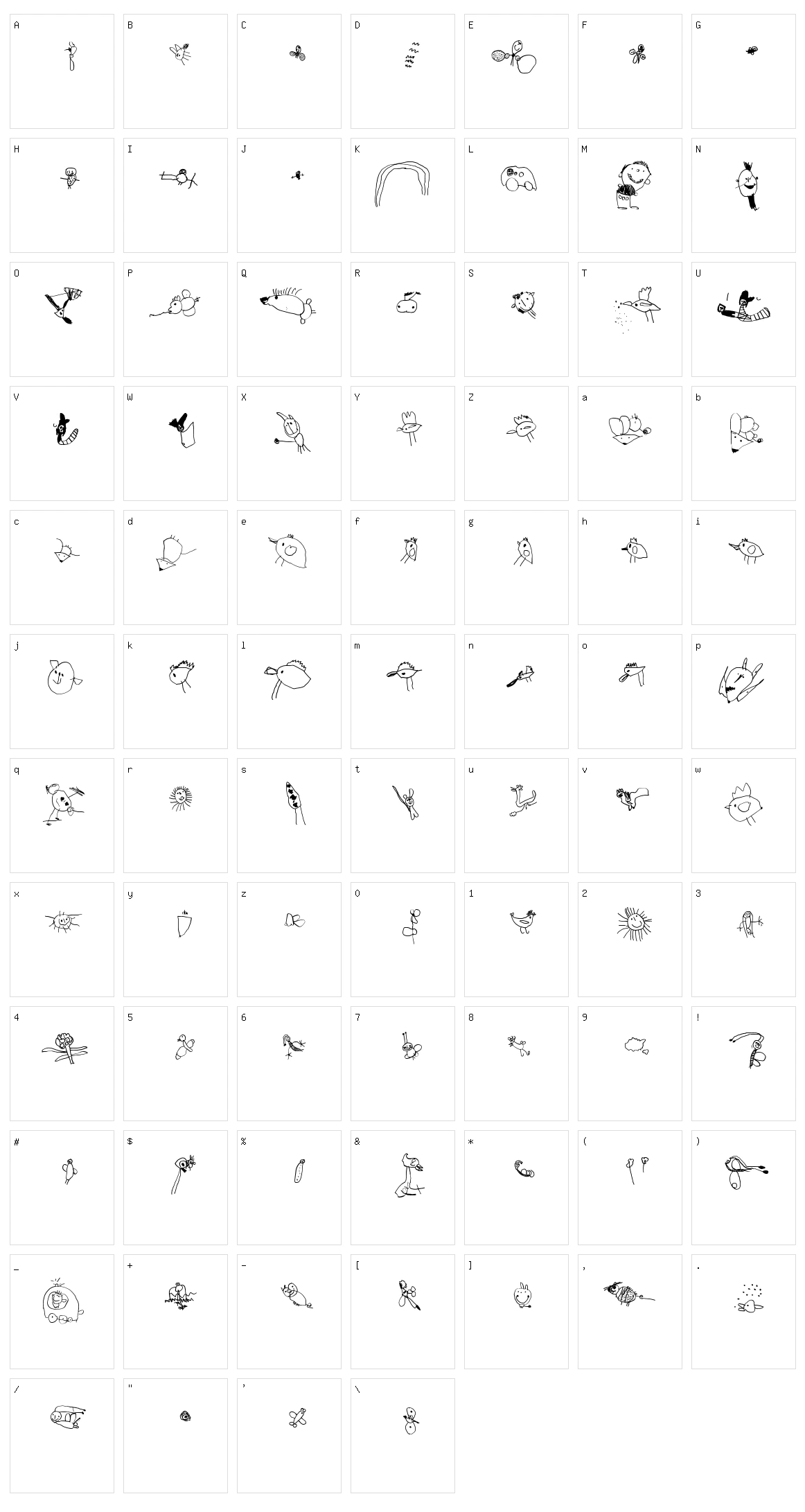 Julidoodles 3yrs small Character Set