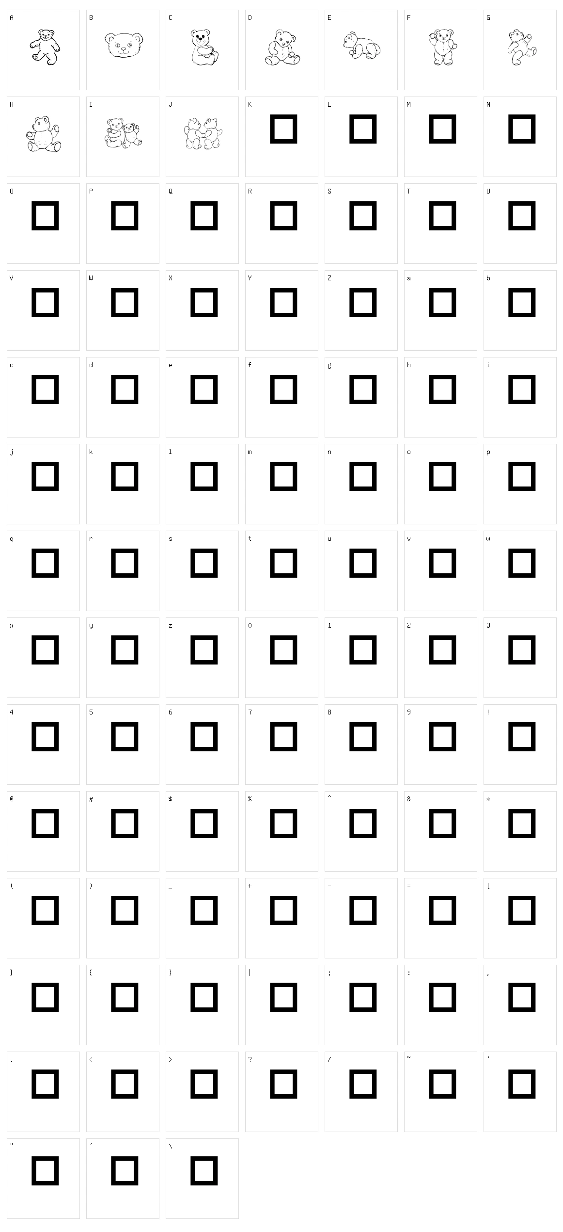 Destiny's Teddy Dings Character Set