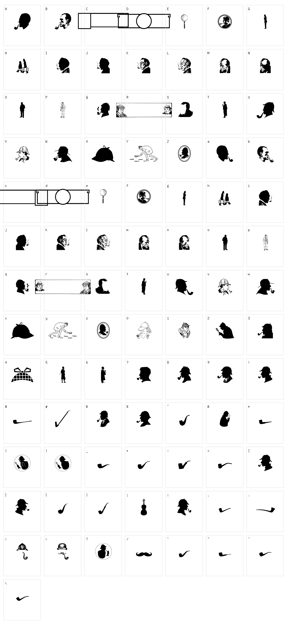 JMH Memorias Dingbats Character Set