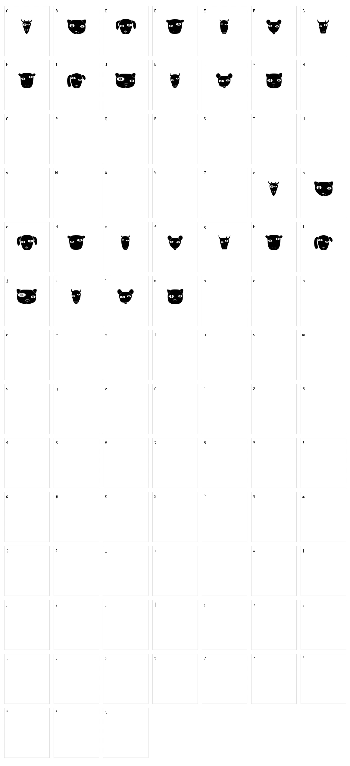 Nature Character Set