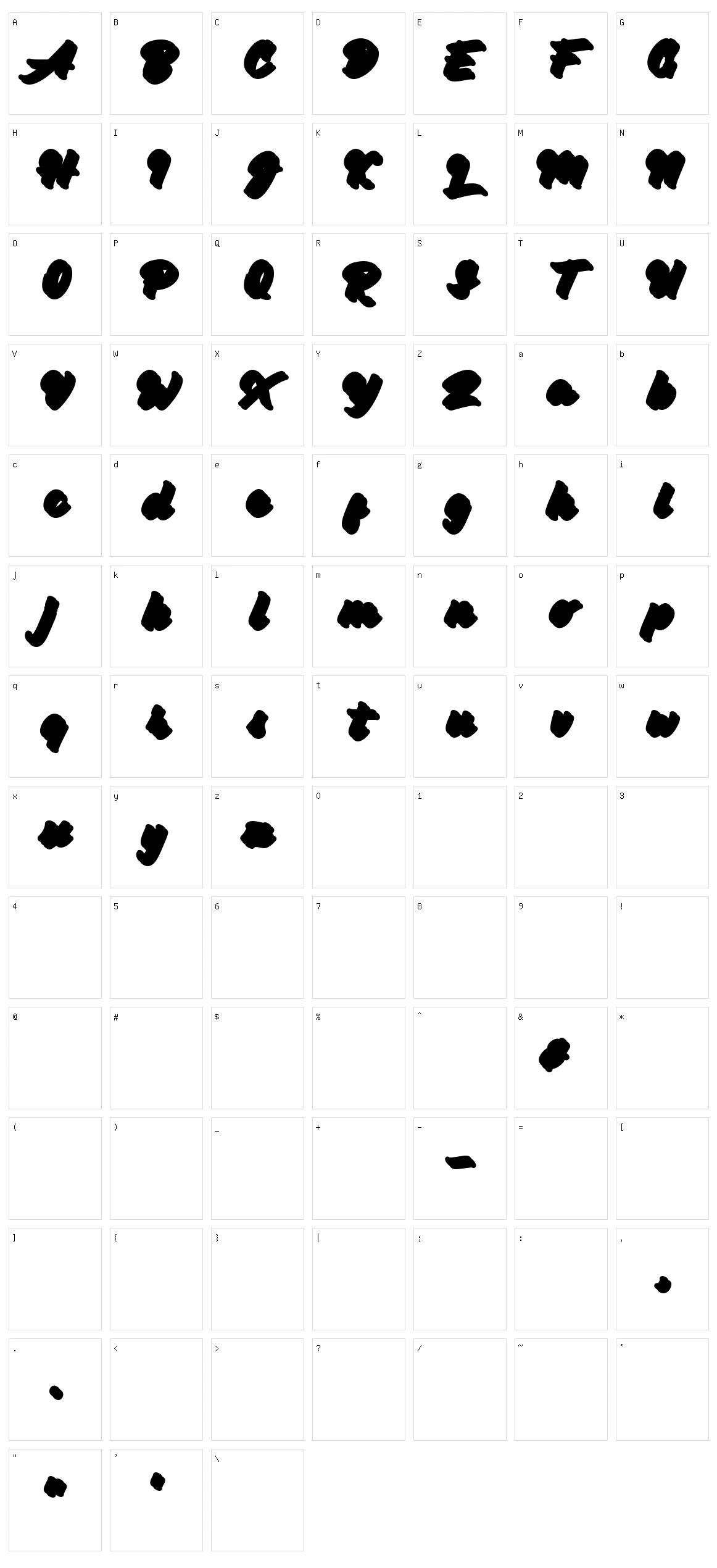 Groyline Character Set