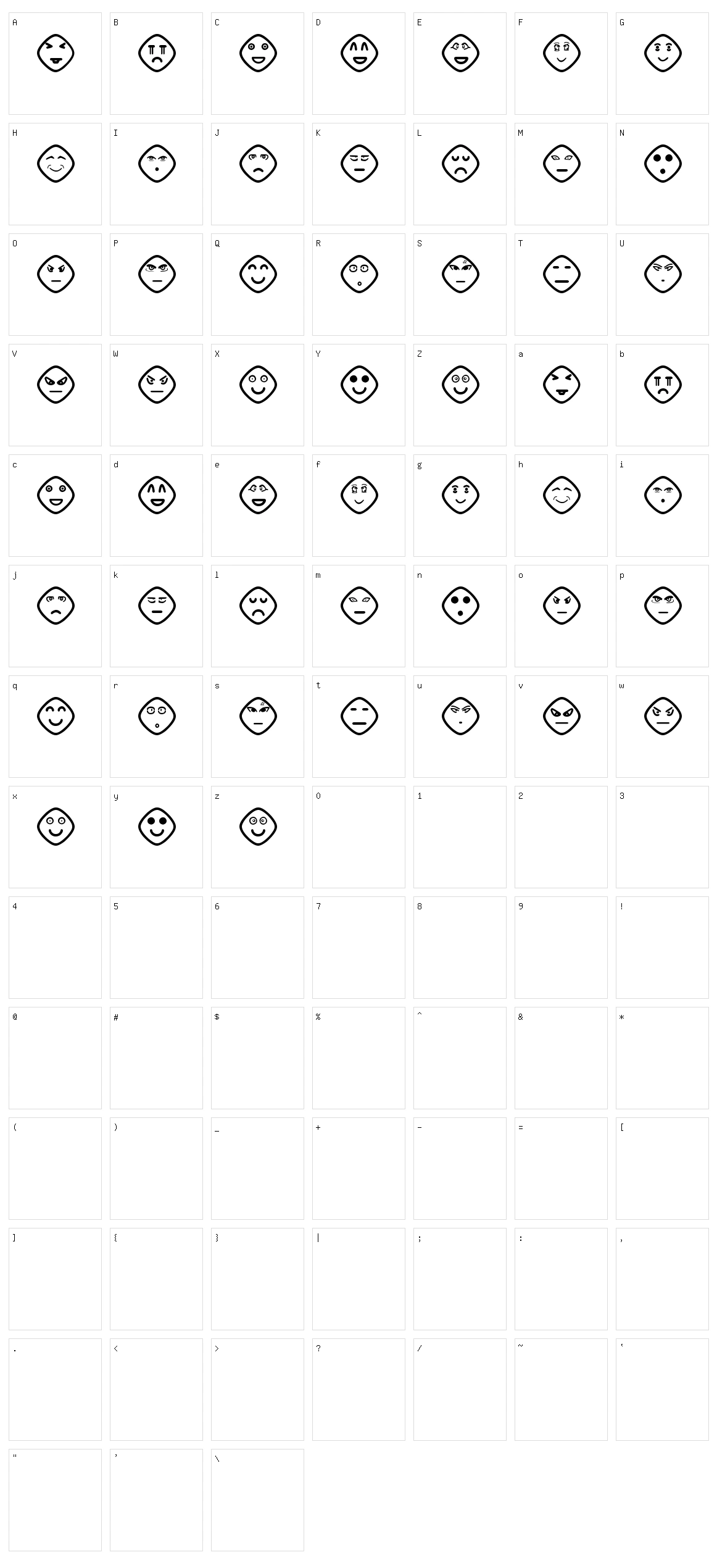 Another Faces St Character Set