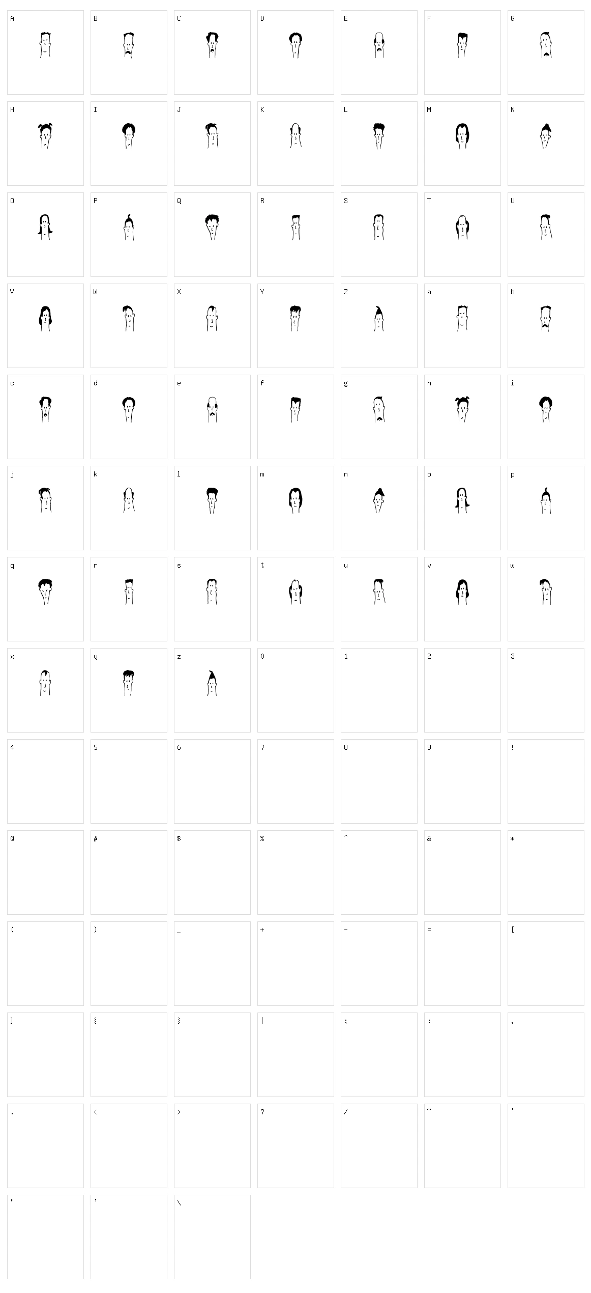 Headed Character Set