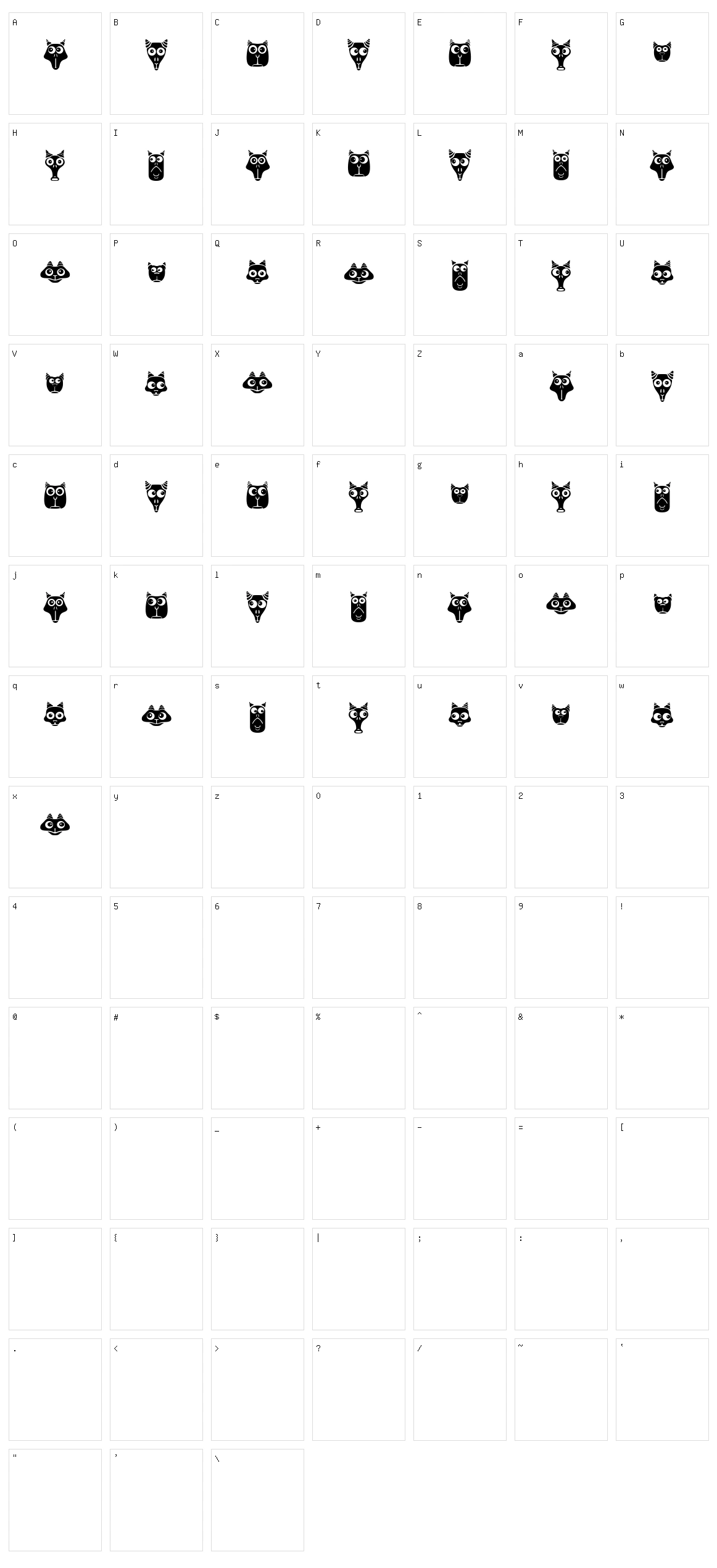 Funny Aliens Character Set