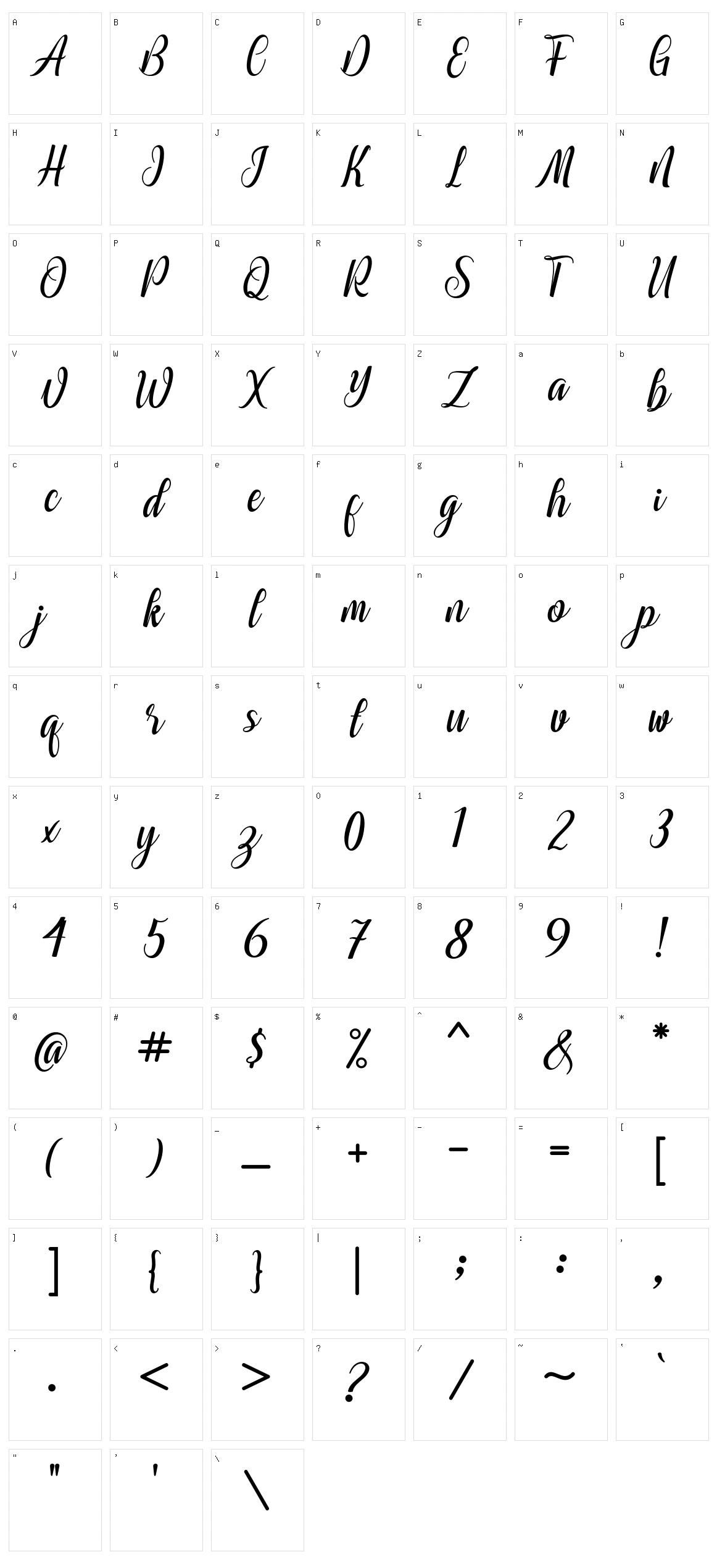 Hino Nagata Character Set