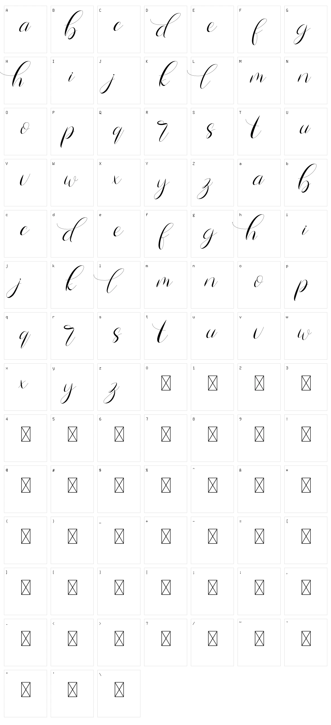 Hiromi Character Set