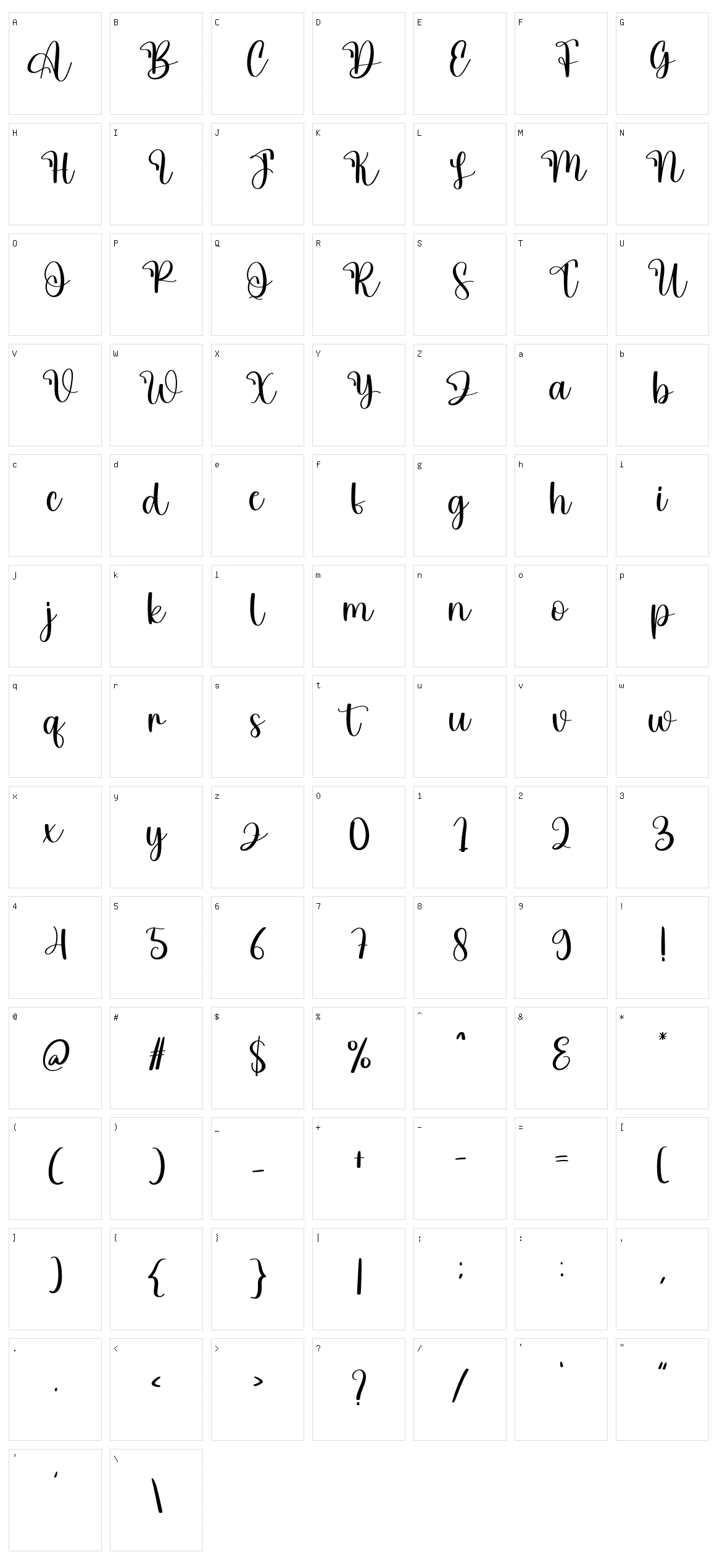 Holiday Character Set