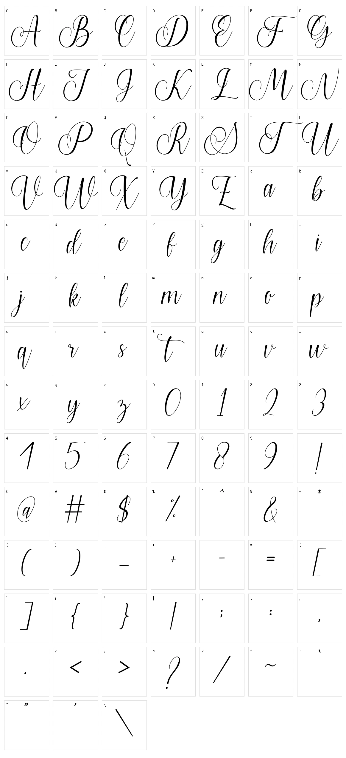 Home Sweet Home Character Set