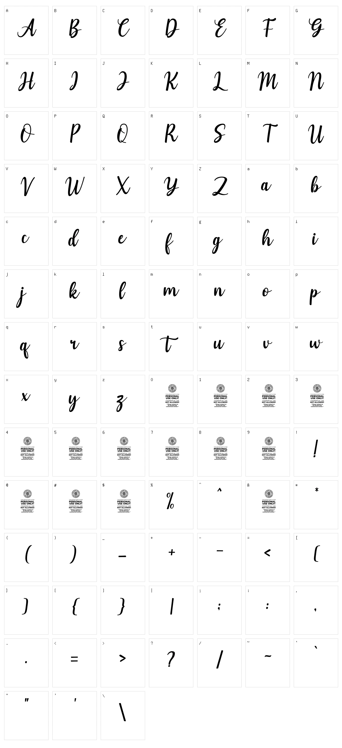 Homes Honey Character Set