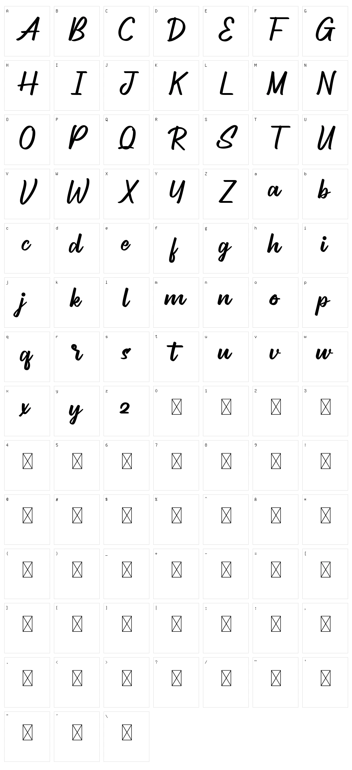 Housefront Character Set