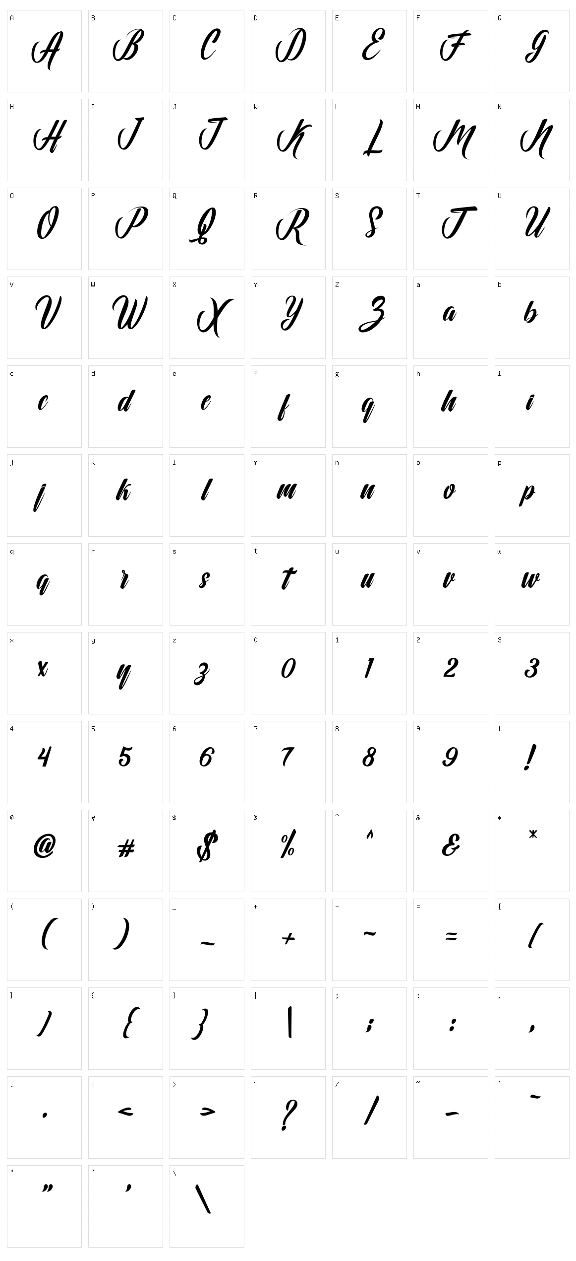 Hunting Character Set