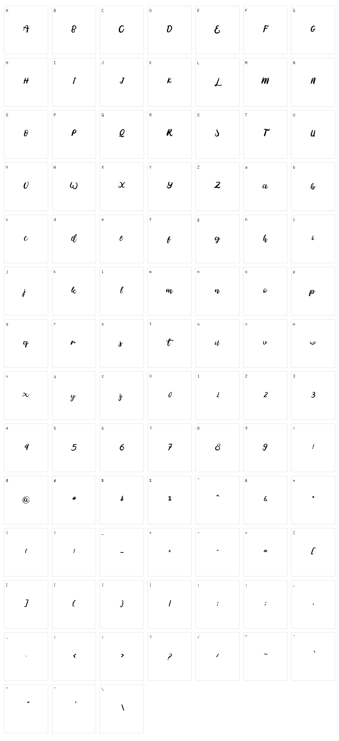 I Love January Character Set