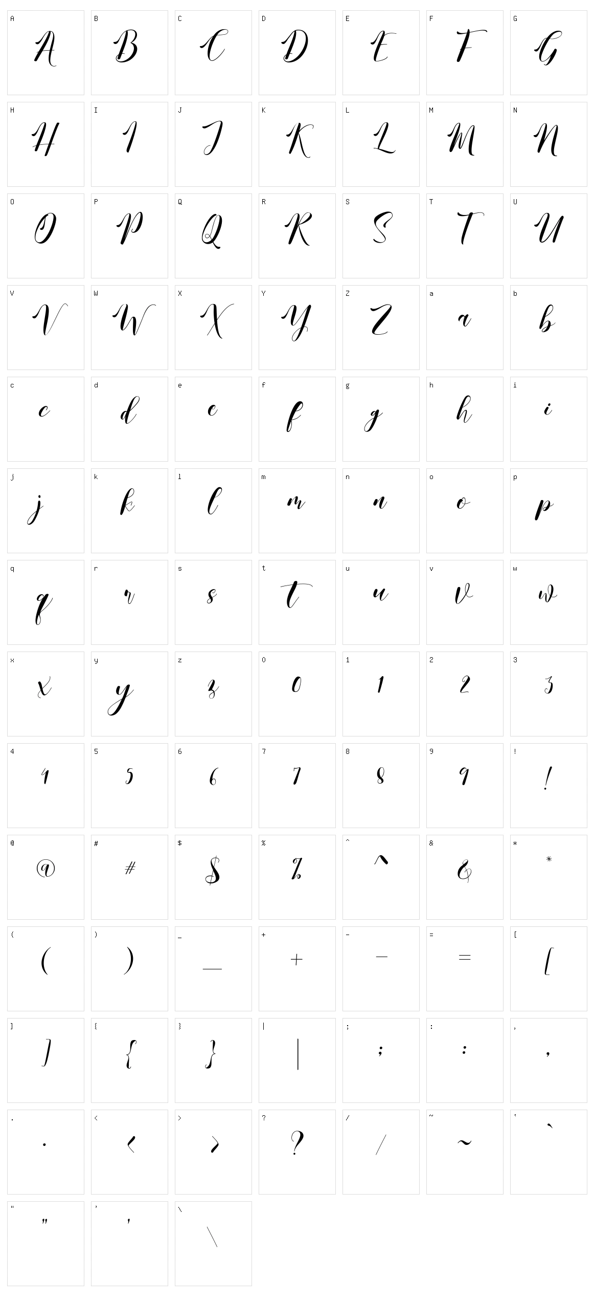 Jealousy Character Set