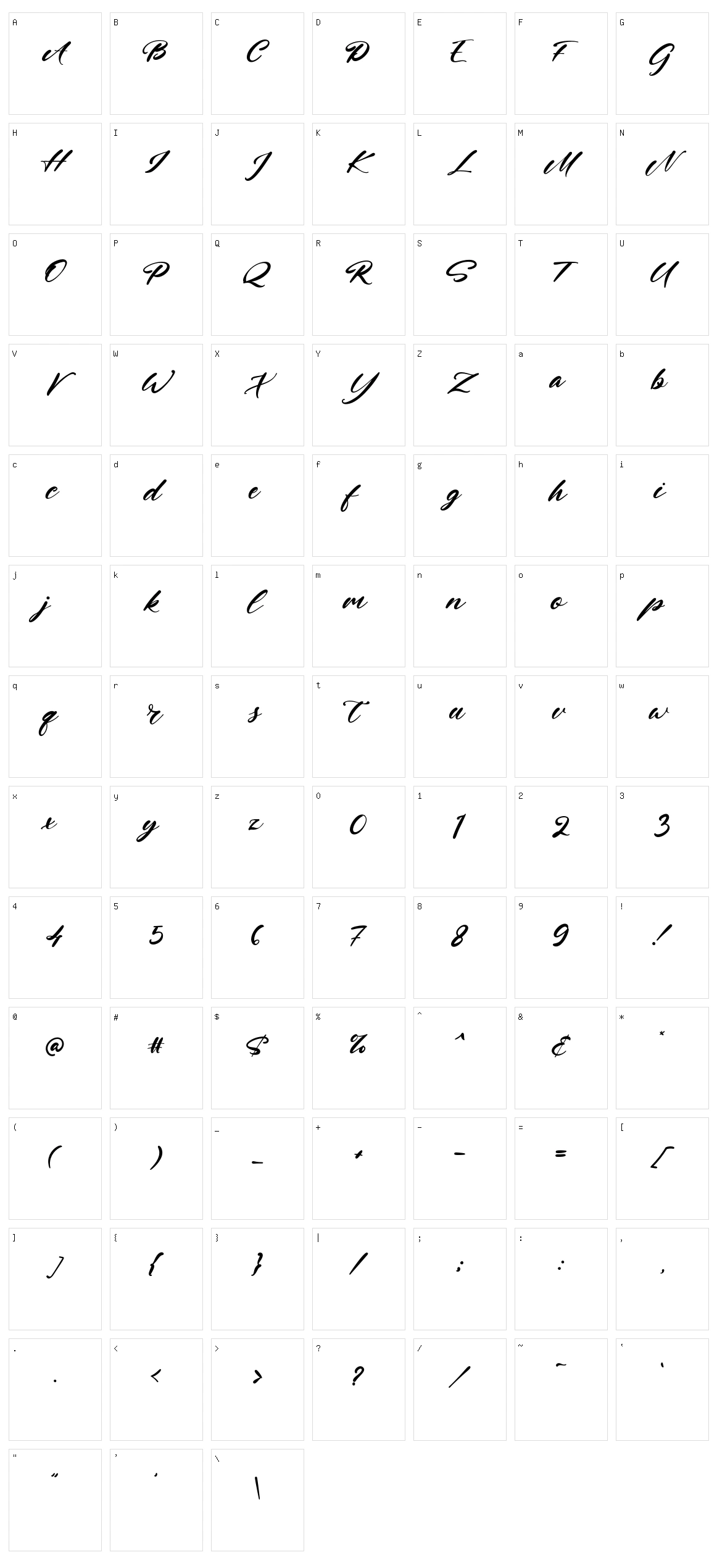 Jhon Brewster Character Set