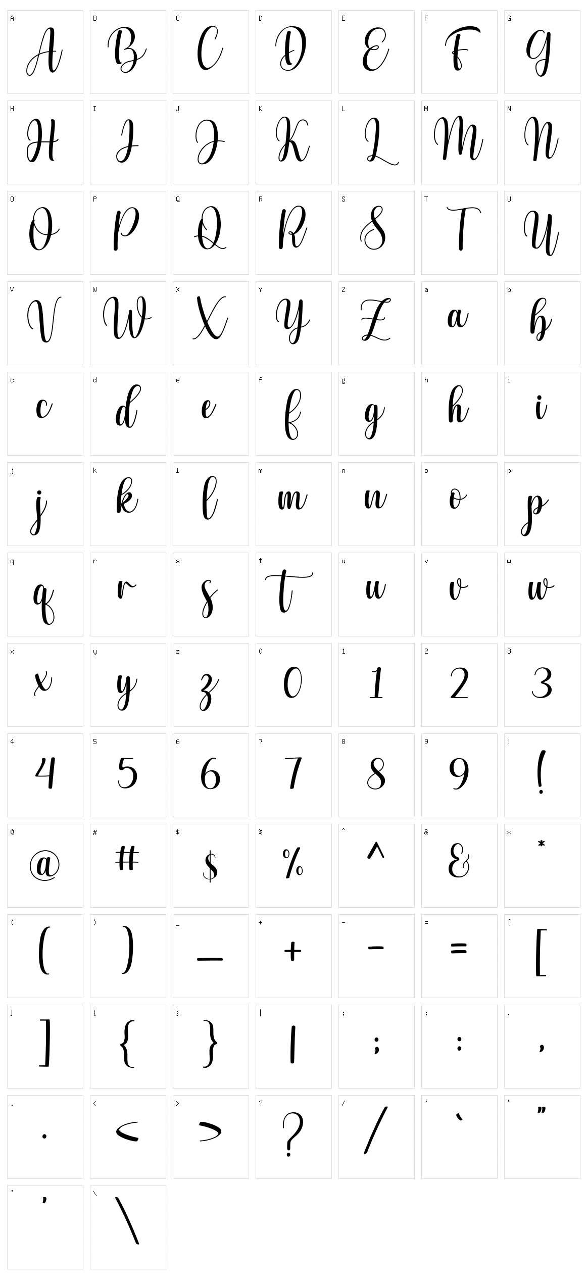 Julio Santa Character Set