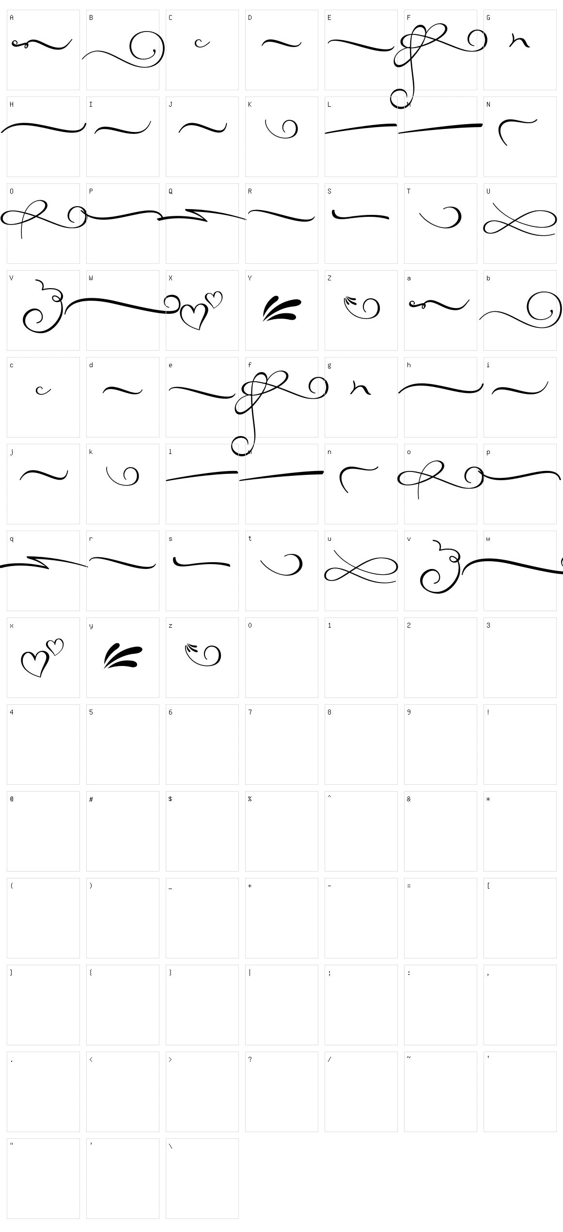 Just Sweet Character Set