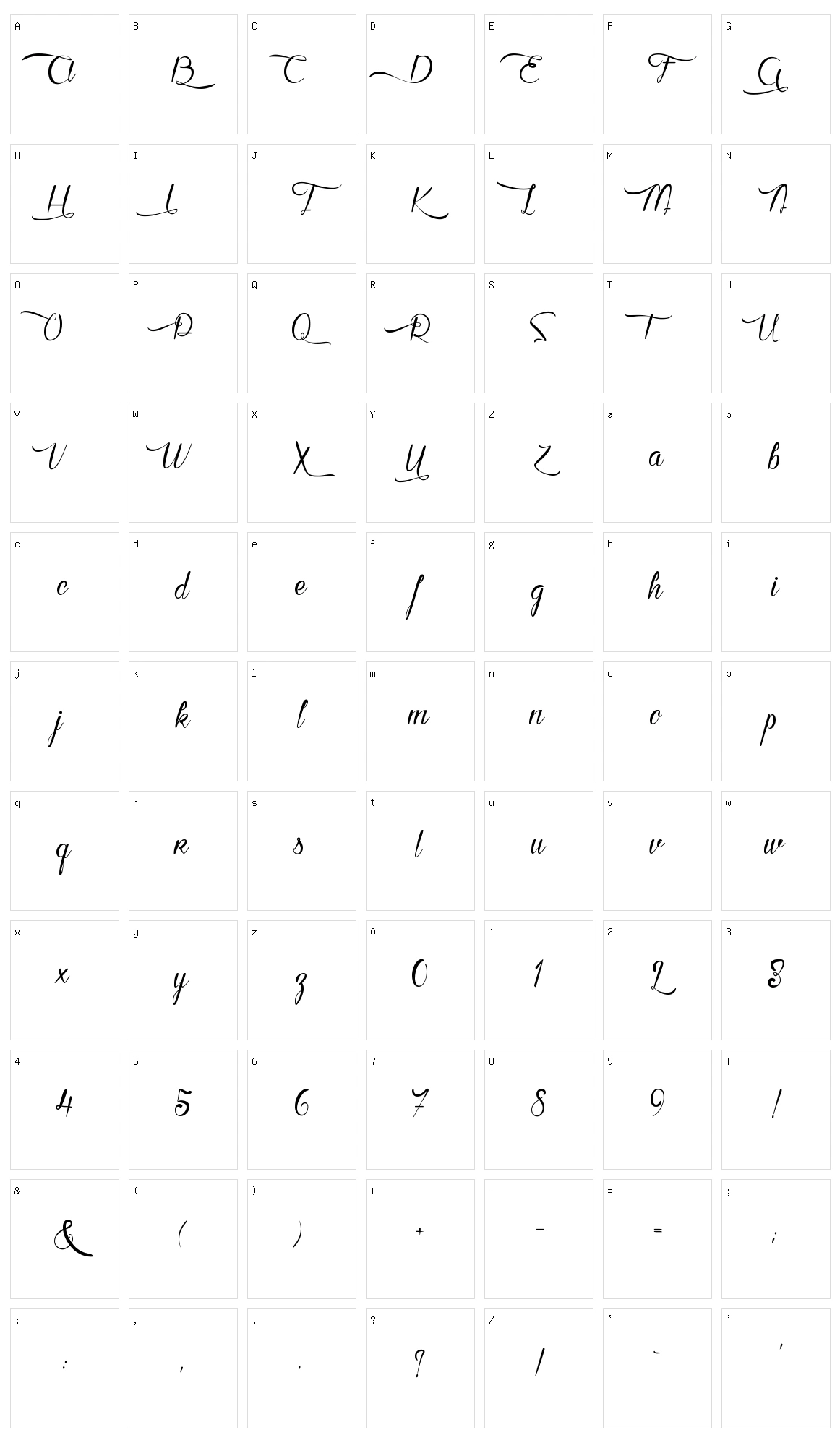 Karine aime les Chocolats Character Set